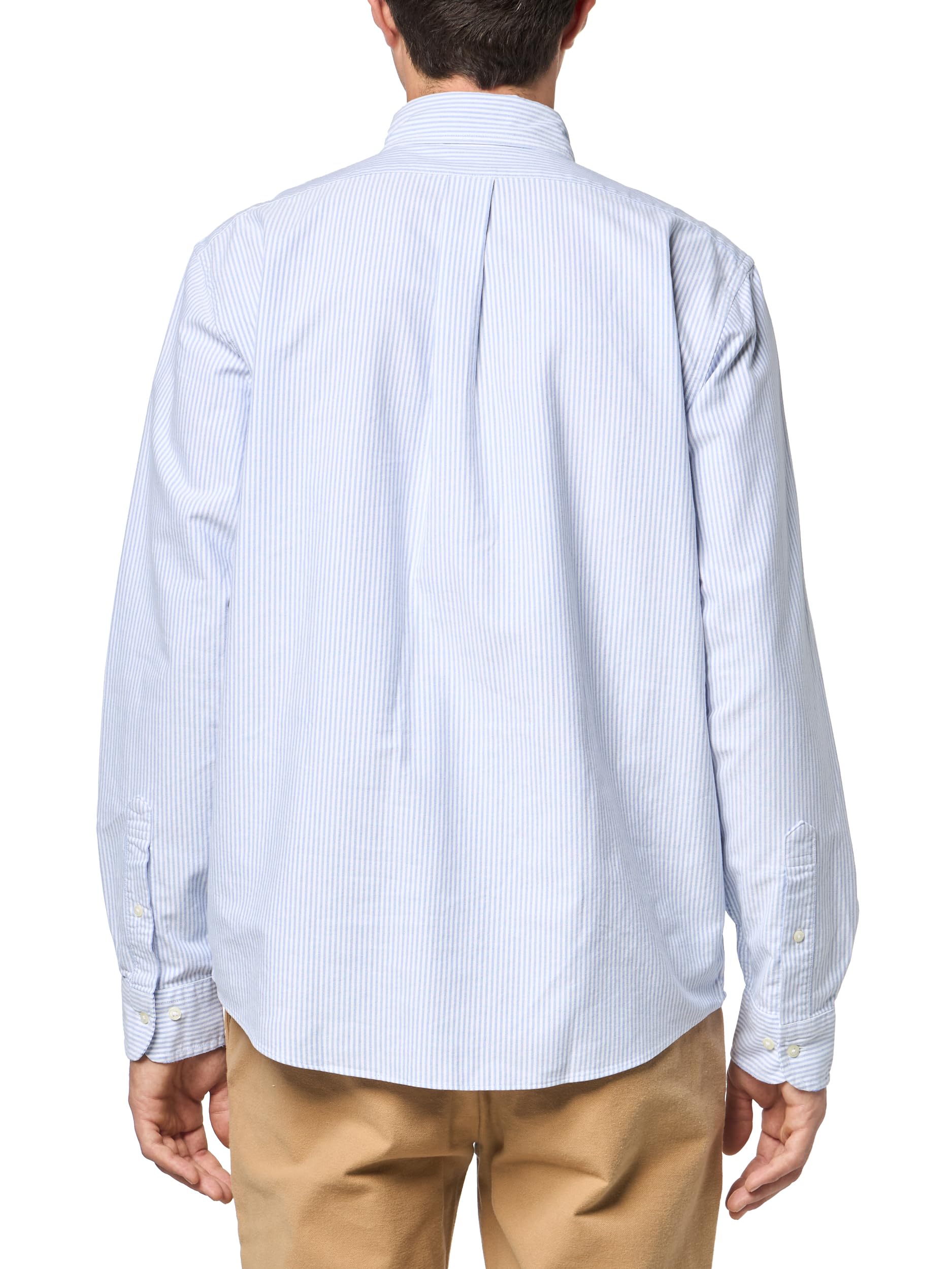 Brooks Brothers Friday Oxford - Camisa Deportiva de Manga Larga para Hombre