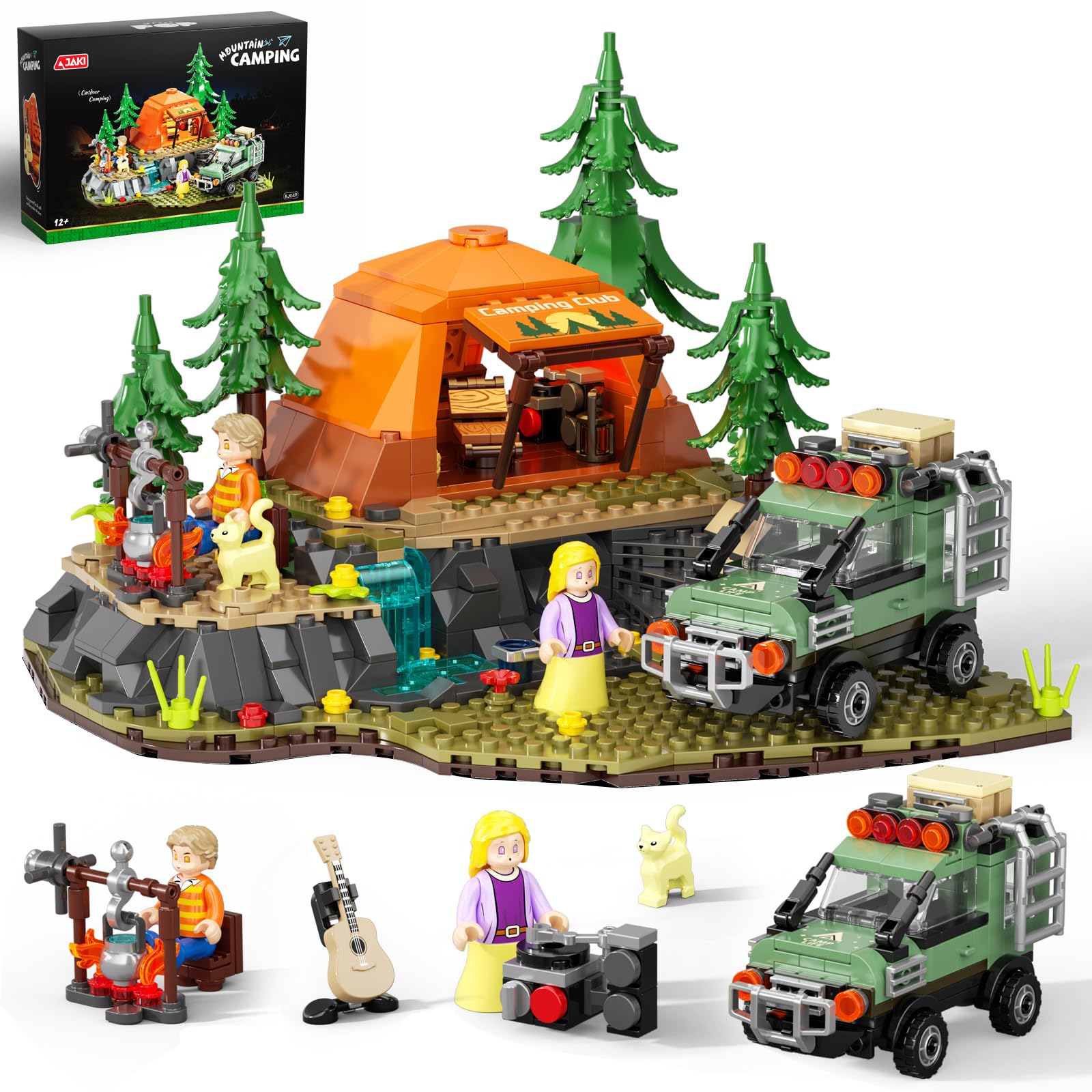 Amazon.com: Mountain Camping Building Blocks Set - 677PCS Outdoor