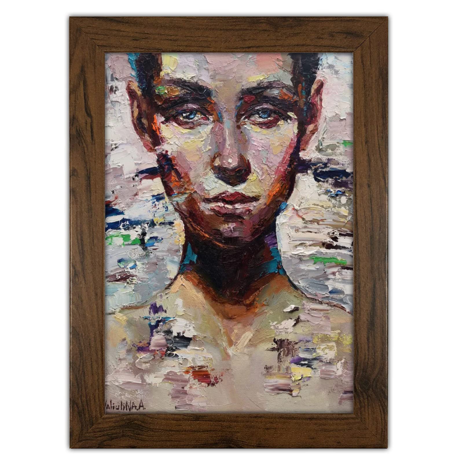 SM Decor Walnut A3 Picture Frame - Wall Mounted Photo Frame for Pictures Posters & Certificates, A3 Size Compact Picture Frames - Walnut, A3 (30 x 42 cm)