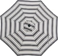 Vista 13 de MASTERCANOPY - Sombrilla de patio de 9 pies, toldo de repuesto para 8 varillas - Sólo la cubierta color turquesa