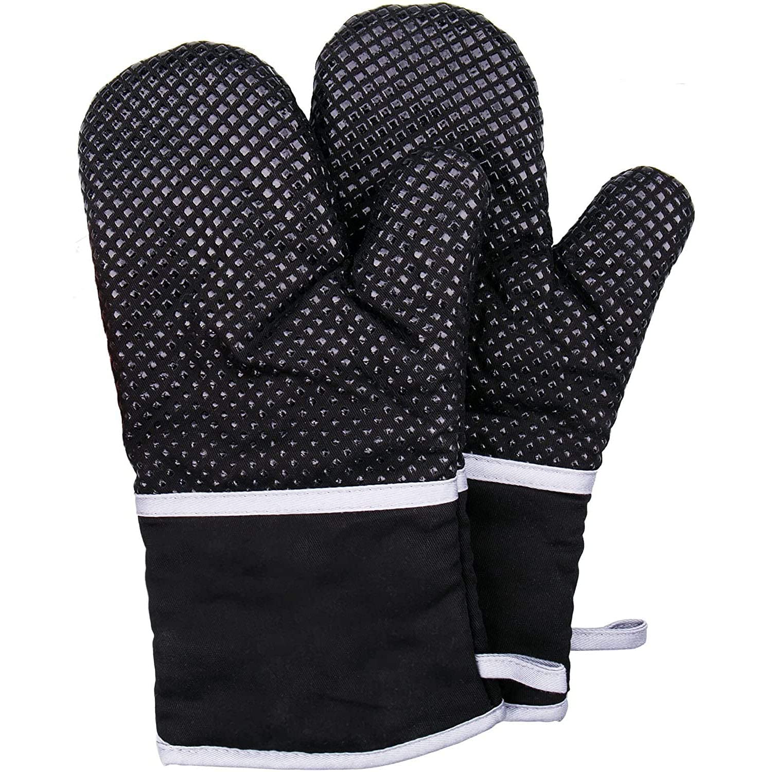 Guantes de silicona para horno resistentes a altas temperaturas juego de 2 piezas lavables