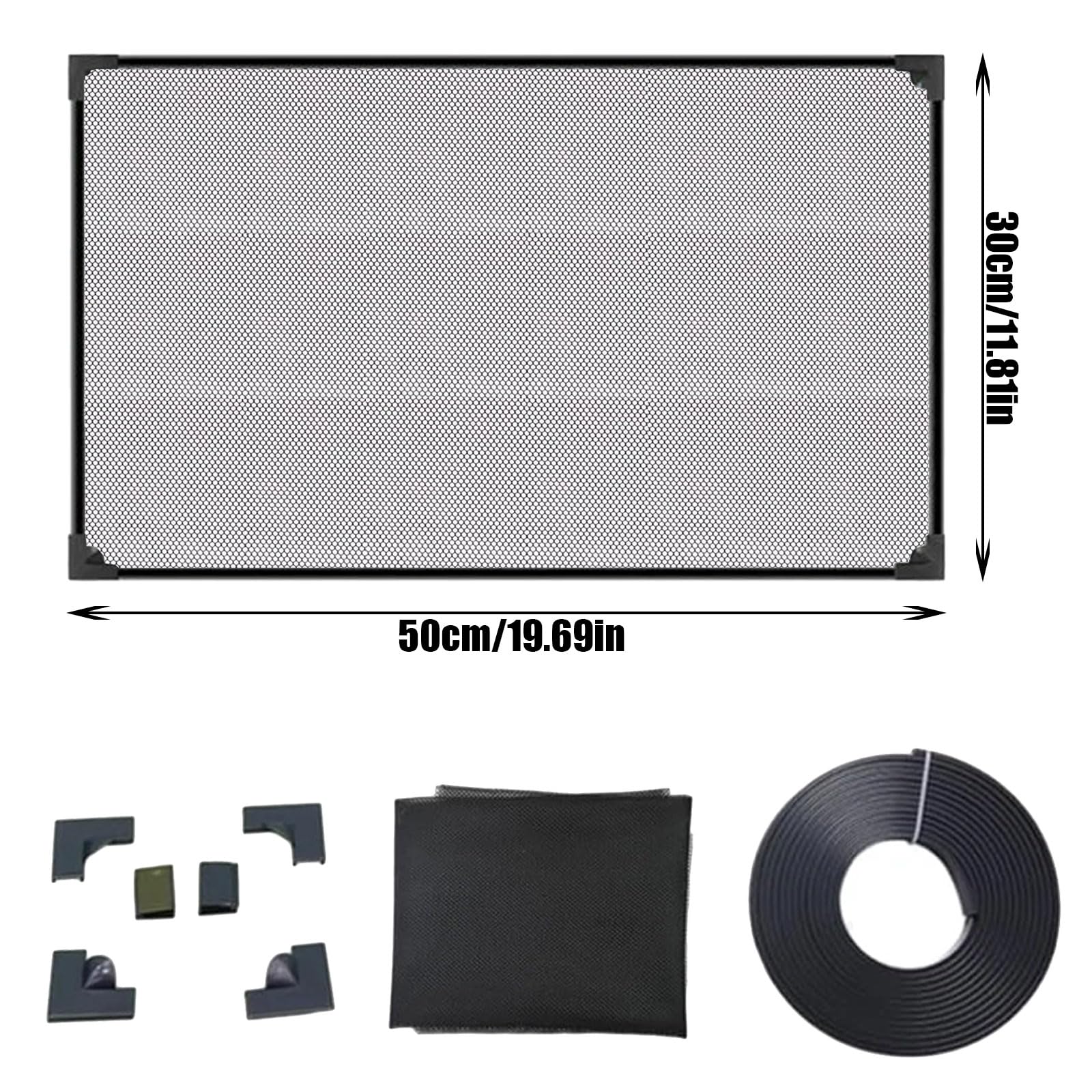 Couvercle D'aquarium, Filet Anti-Saut, Aquarium Couvercle D'écran, Fischtankdeckel, Facile À Installer Accessoires Aquarium Empêcher Poissons Reptiles (50 X 30 CM)