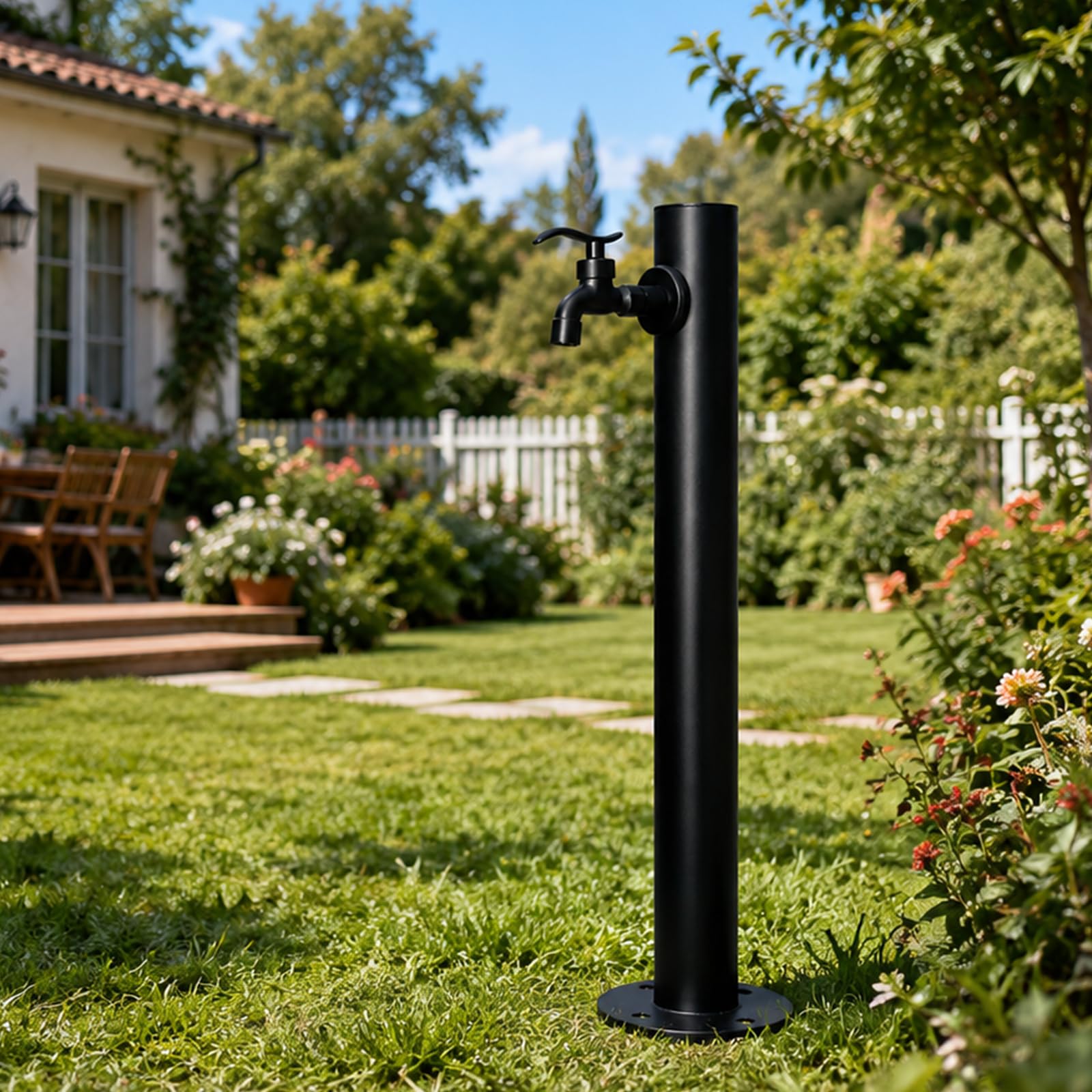 Colonne D'eau Verticale Antigel,Générique Colonne A Eau, Robinet D'eau Vertical Sur Pied Pour Tuyau D'arrosage, En Acier Inoxydable 304Fontaine Idéale Pour Jardins Et Terrasses