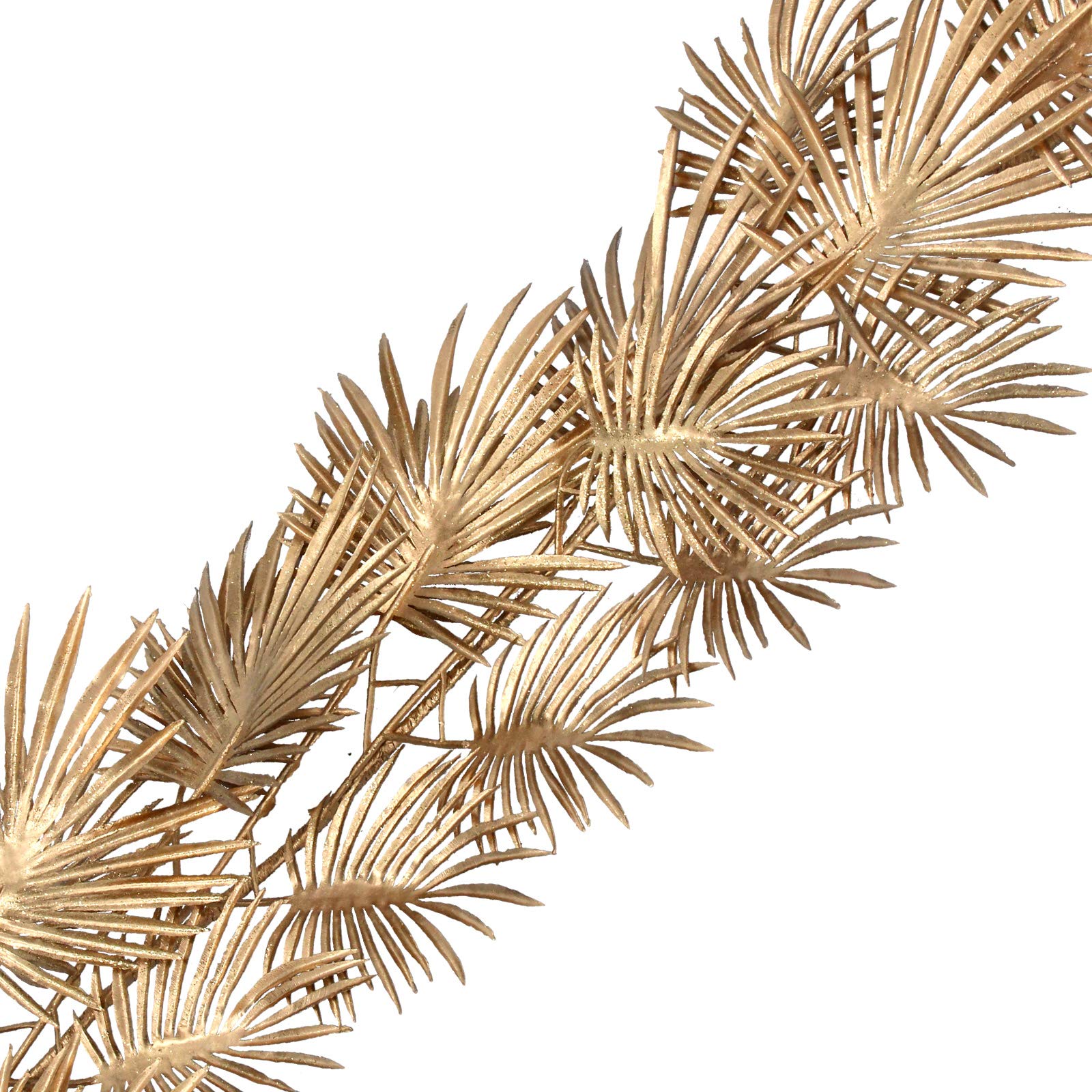Gisela Graham Gold Christmas Palm Leaf Garland 180Cm