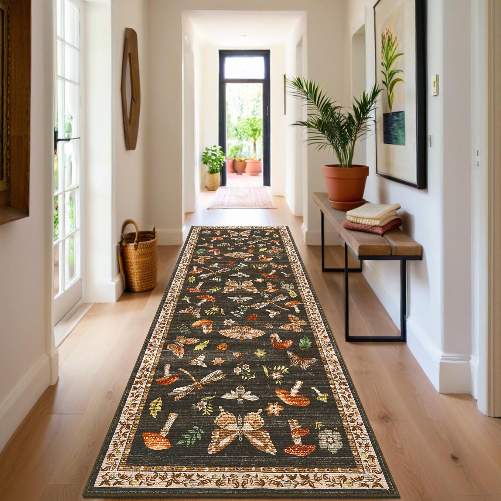 ROYHOME Mushroom Runner Rug
