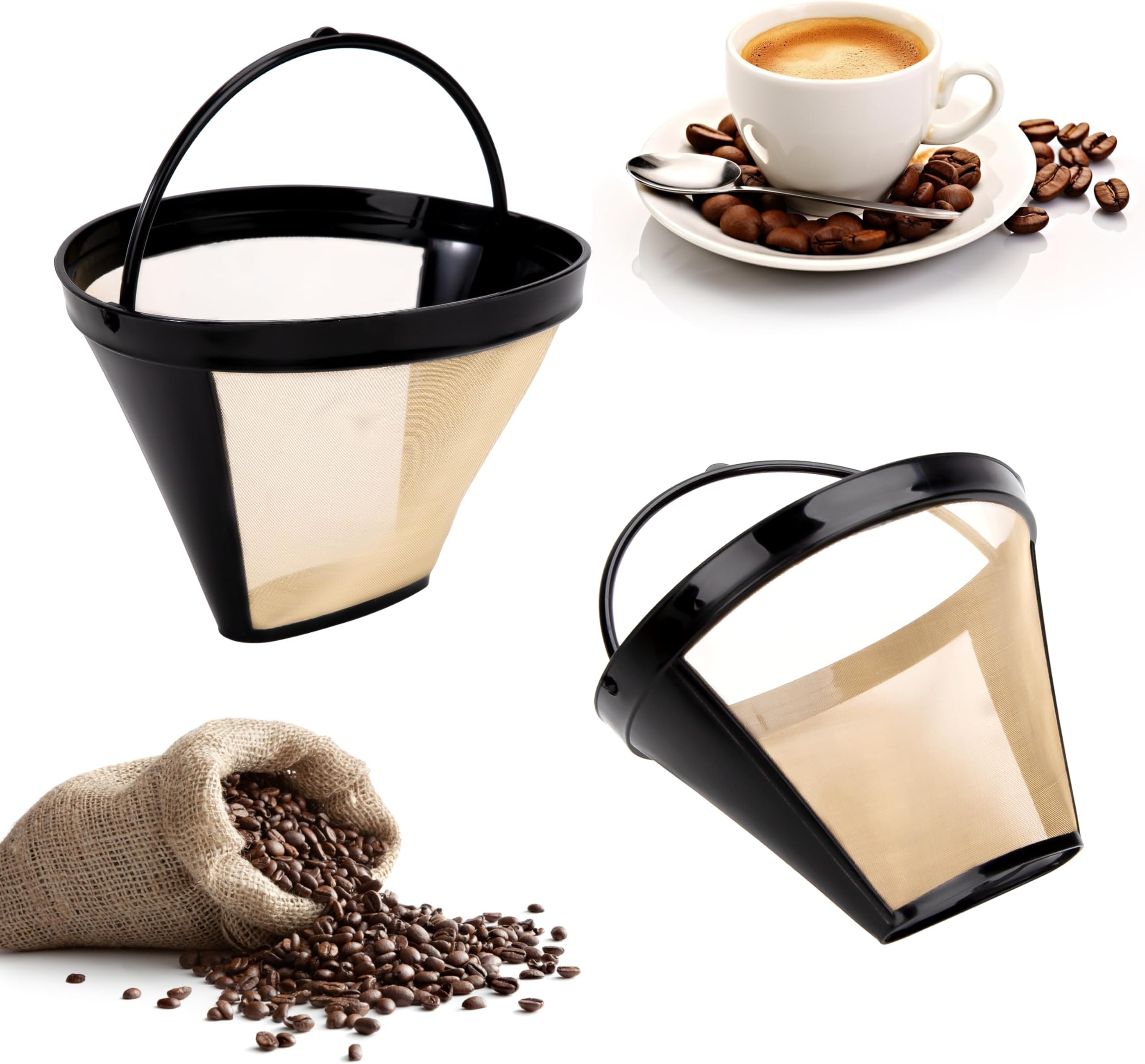 livment Filtres à café réutilisables Filtre Permanent en Acier — free download