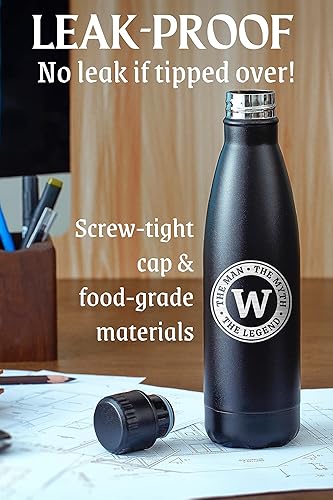 Miniatura 2 de Onebttl Botella de agua personalizada para hombres  Regalos personalizados con monograma para novio, marido, hermano, tío en cumpleaños o Navidad,