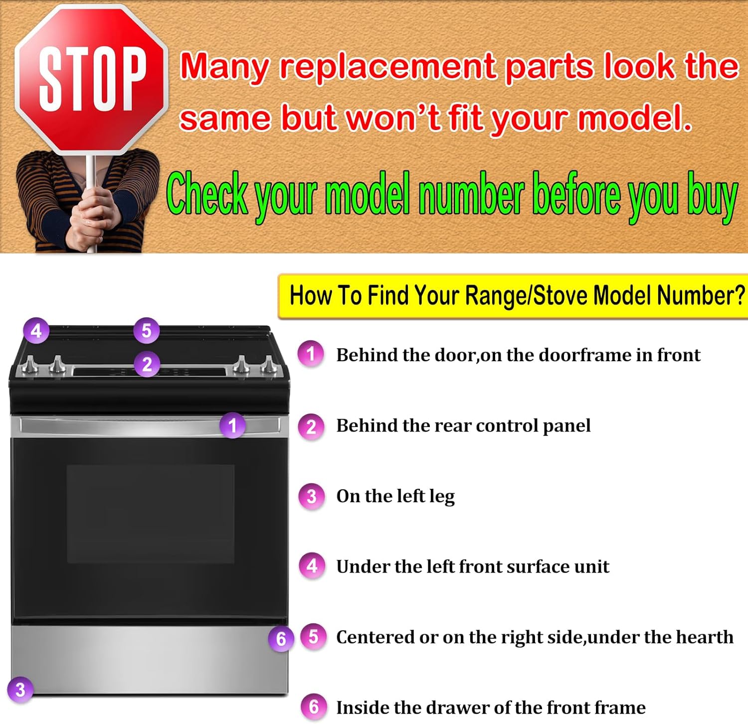 4 Pack Enhanced W11517334 for Whirlpool Gas Range Oven Knobs Replacements W10850033,W11122869 Compatible with Models WEG515S0FB0 WEG515S0FS0 WEG515S0FS2 WEG515S0FS3 WEG515S0FW0 WEG745H0FS0