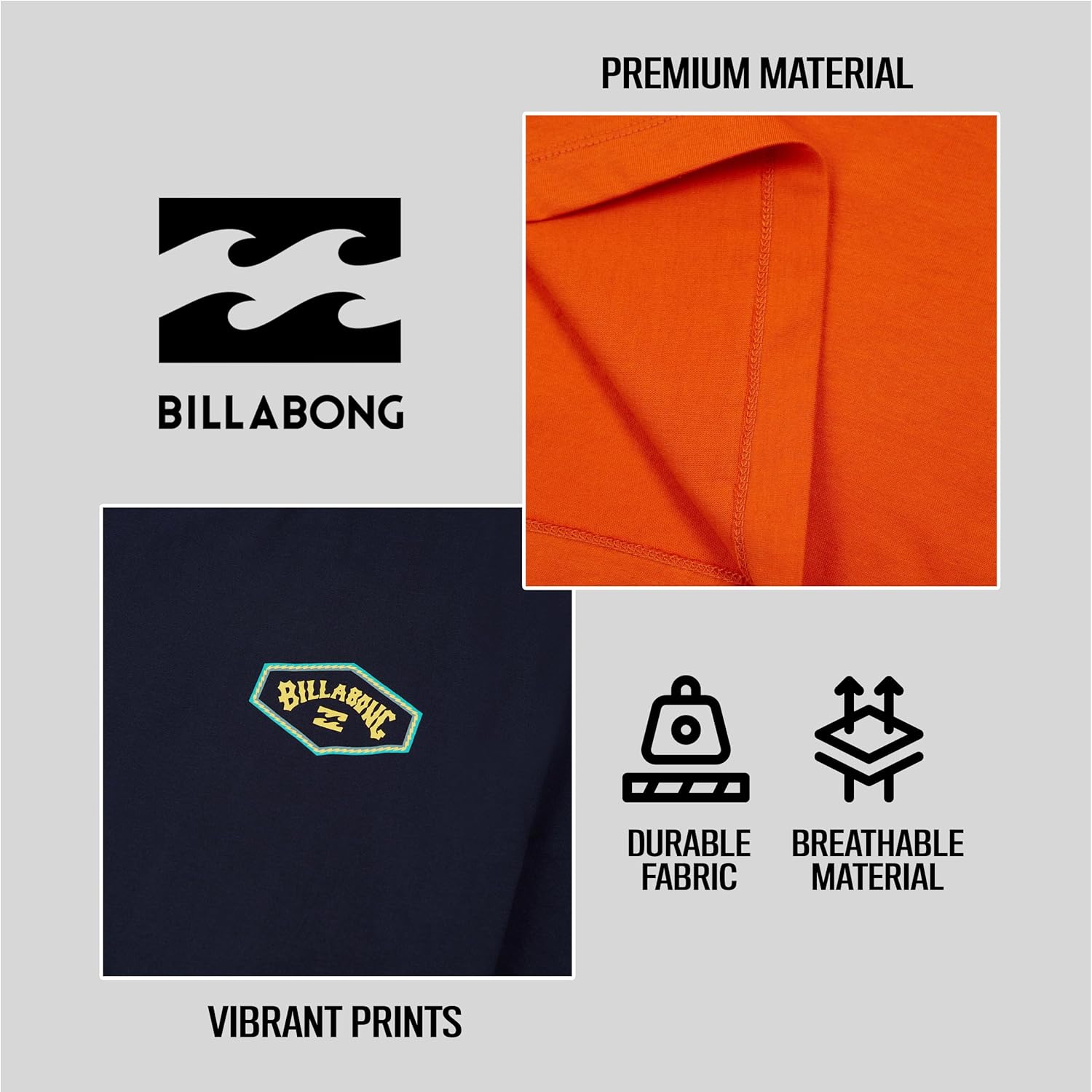 Billabong Men's Big and Tall Beach T-Shirts 2 Pack - Image 5