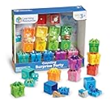 Learning Resources Counting Surprise Party - Toddler Montessori Toys, Stacking Preschool Activities, Matching Color Game, Homeschool, Fine Motor Skills, Gifts For Boys And Girls, Manipulatives