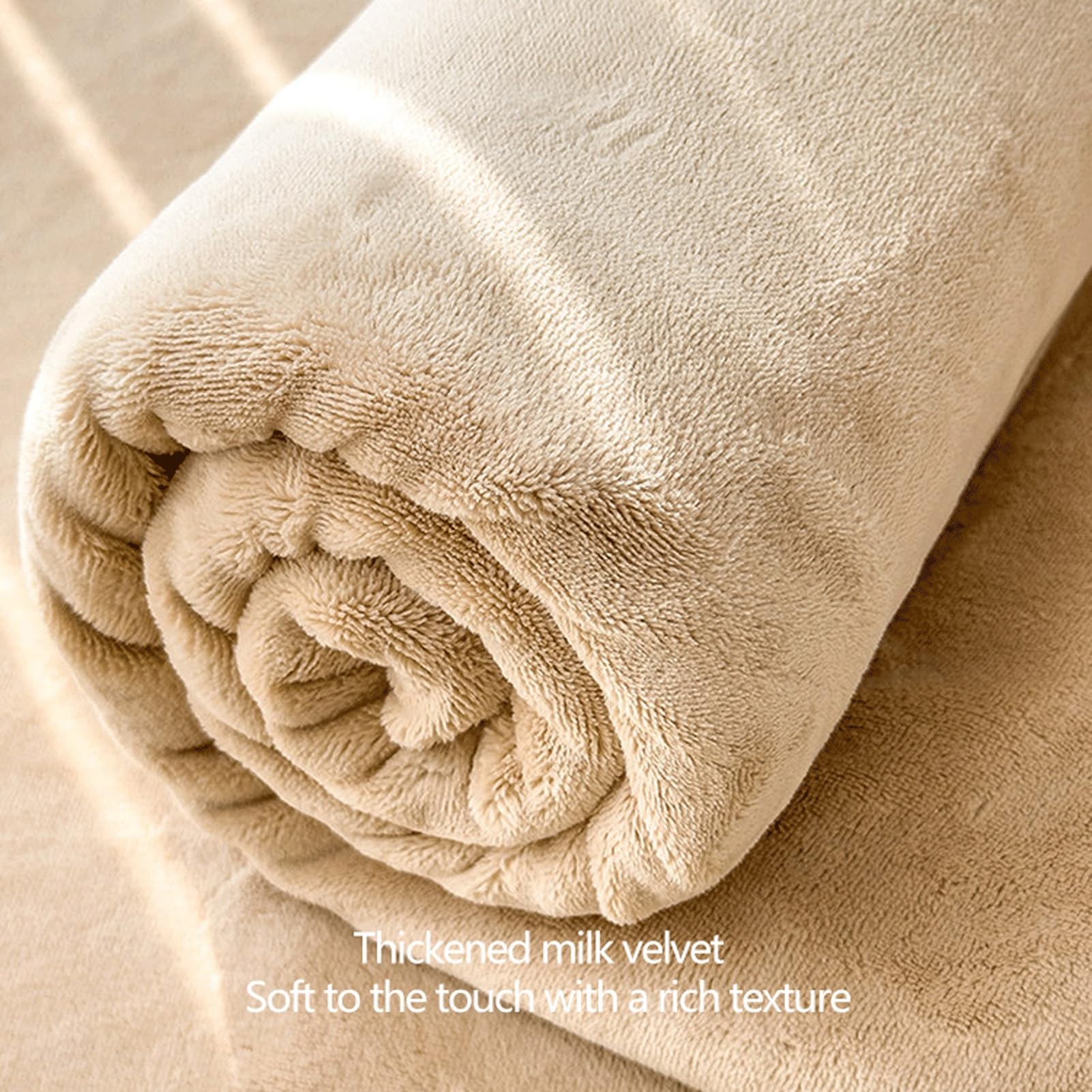 Winter Bettlaken 120x230cm bis 230x270cm Ultraweiches Flauschiges Plüsch-Samt Extra Warm Betttuch Flanell Laken ohne Gummizug(Brown,230x250cm+48x74cm x2)