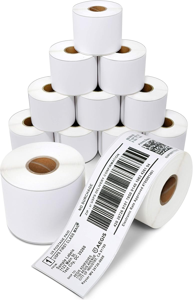 Replacement for DYMO 99019 (12 Rolls, 1800 Labels) - 2 5/16" X 7 1/2" | Direct Thermal Internet Postage Labels - Compatible With DYMO LabelWriter 450, 450 Turbo, 4XL (Not 550, 5XL)