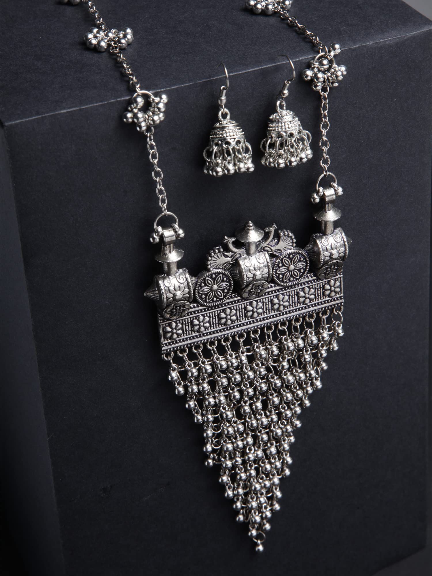 Stylish Traditional Oxidised Necklace Set