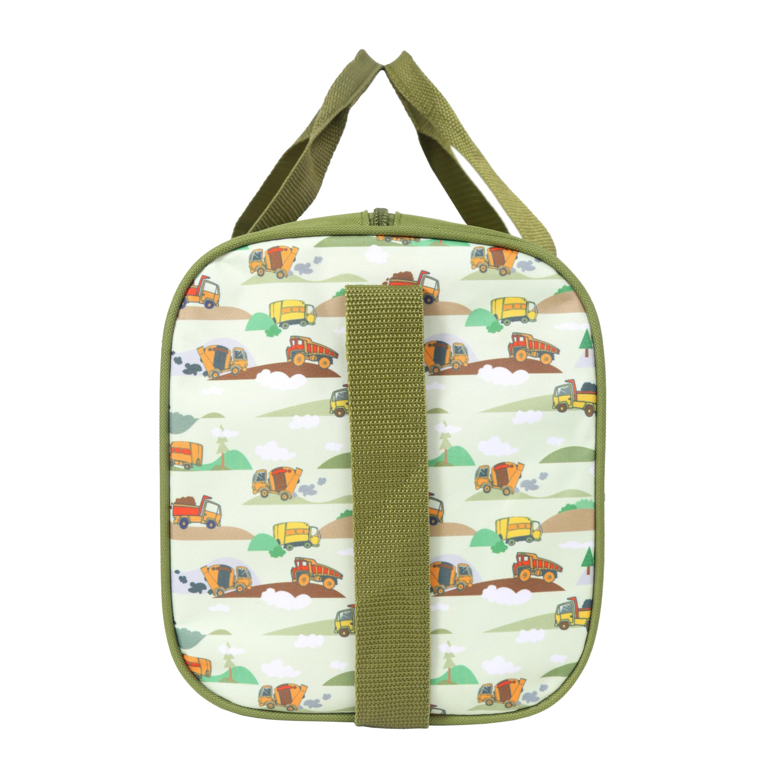 Kindertasche Sporttasche Reisetasche Lastwagen Truck, Jungen Mädchen Kinder,grün, 38 x 22 x 20 cm, 17 Liter