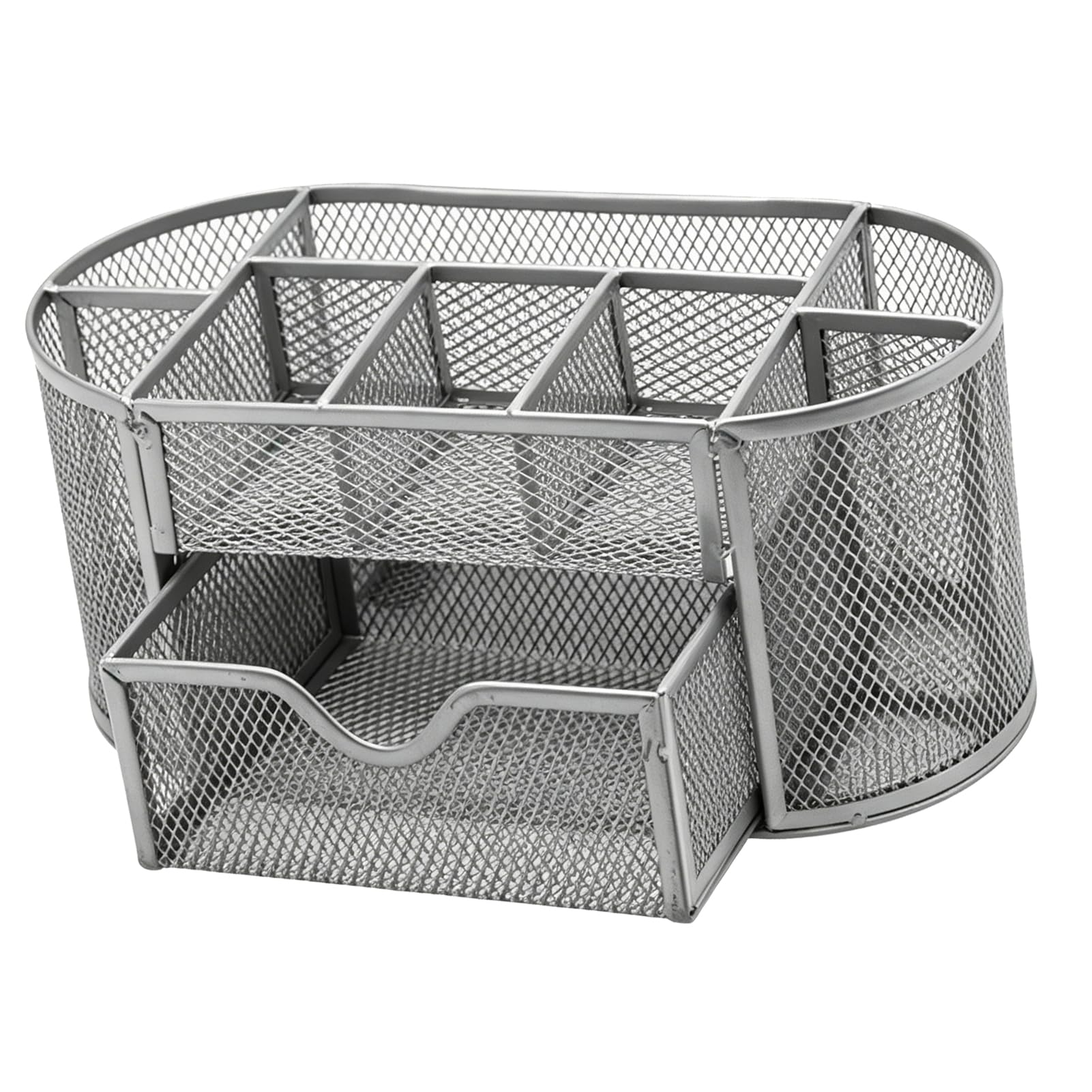Cocoarm Organizer da Scrivania in Metallo 9 Scomparti, Cassetto