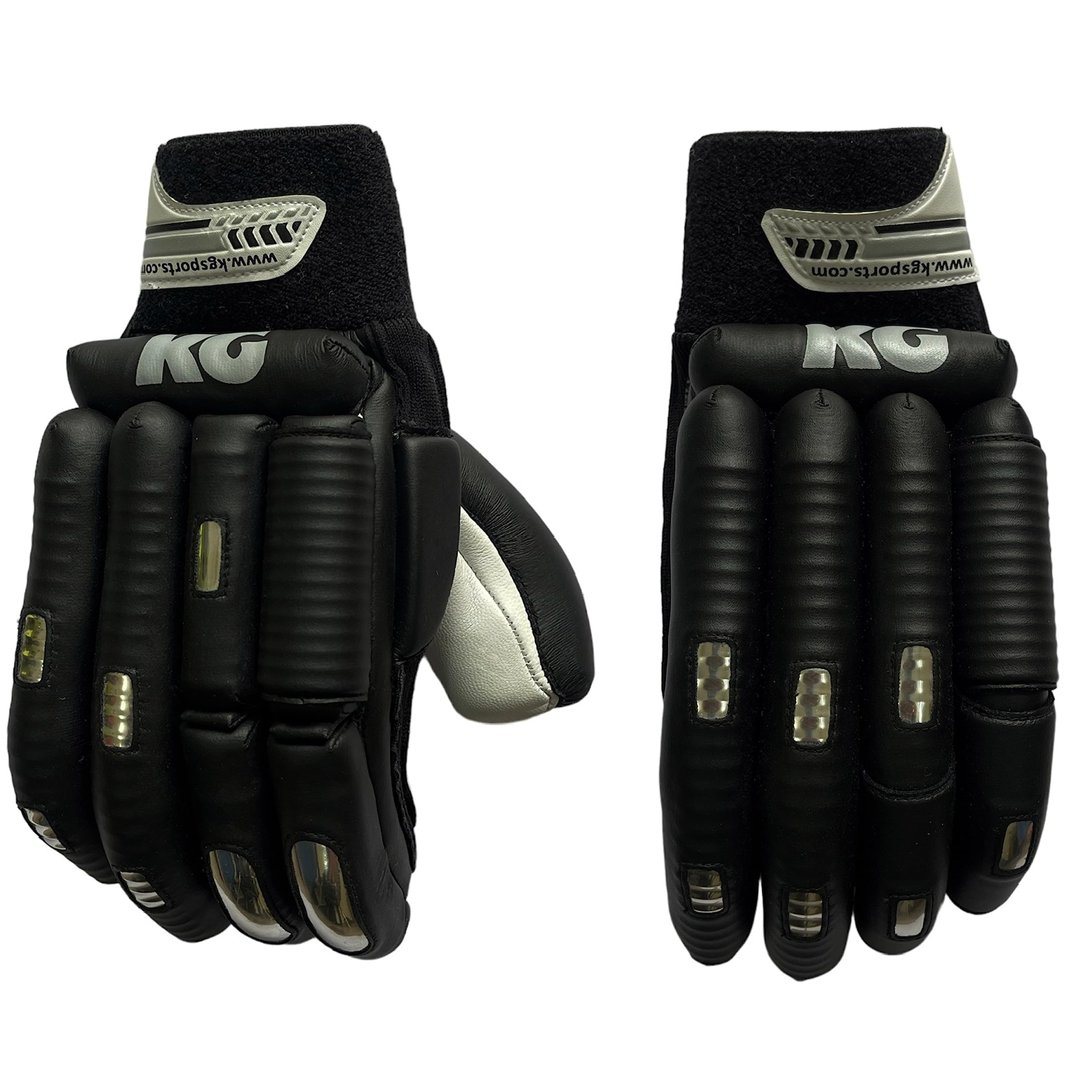 KG Gold Super Cricket Batting Gloves (Black/Silver, Men, Right Handed) (B0CBH5M349) Amazon Price History, Amazon Price Tracker