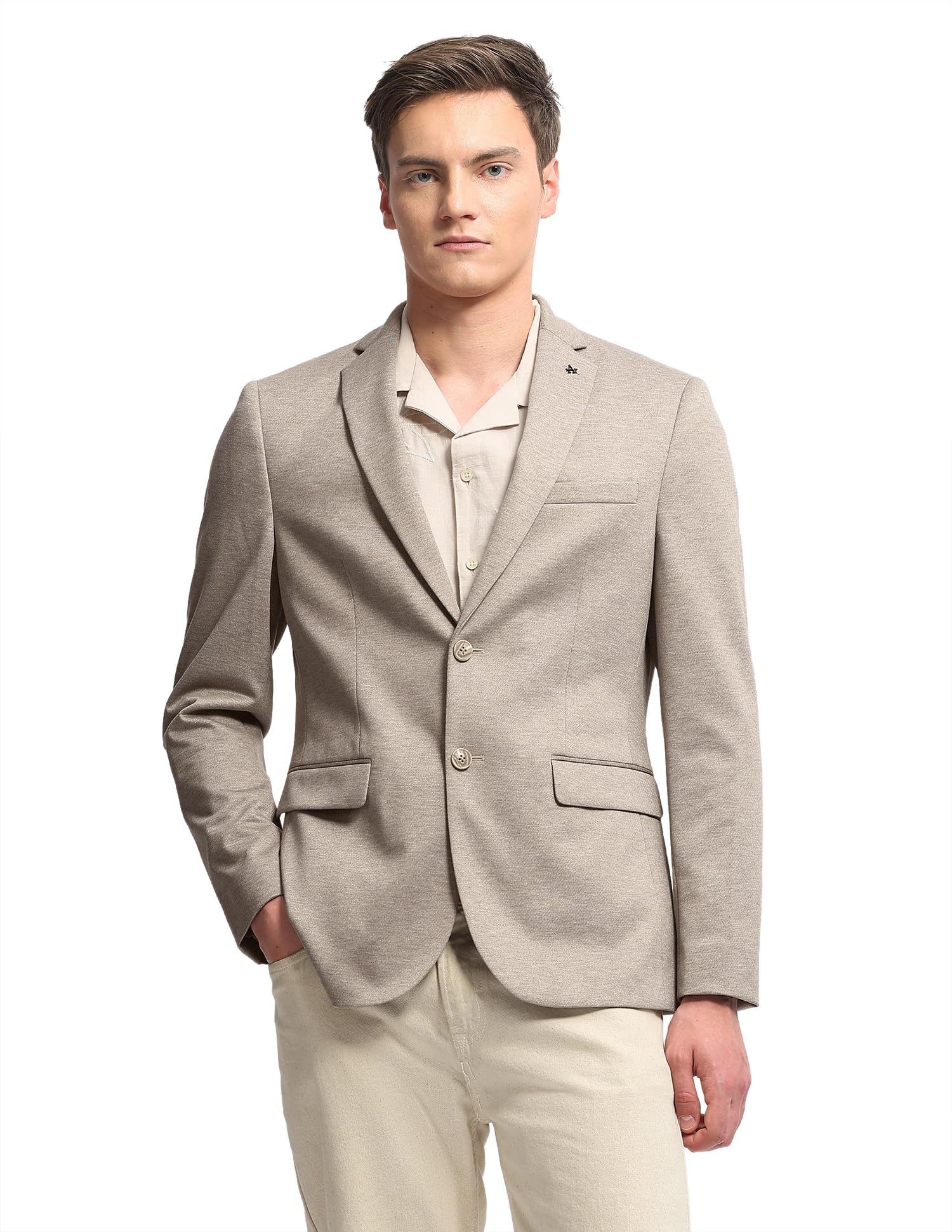arrow Men's Zero Calorie Slim fit Single Breasted Blazer-picture-38