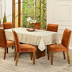 Kit com 4 Capas de Cadeira Jantar Lisa em Veludo Splendore Ajustável com Elástico - Tecido Suede Protetor Para Cozinha Toque Macio Aveludado (Terracota)