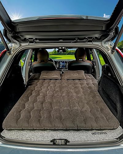 Miniatura 8 de Canodoky Colchón de aire para SUV botella inflable para colchón de automóvil y soporte para teléfono cama de automóvil gruesa con superficie de PVC