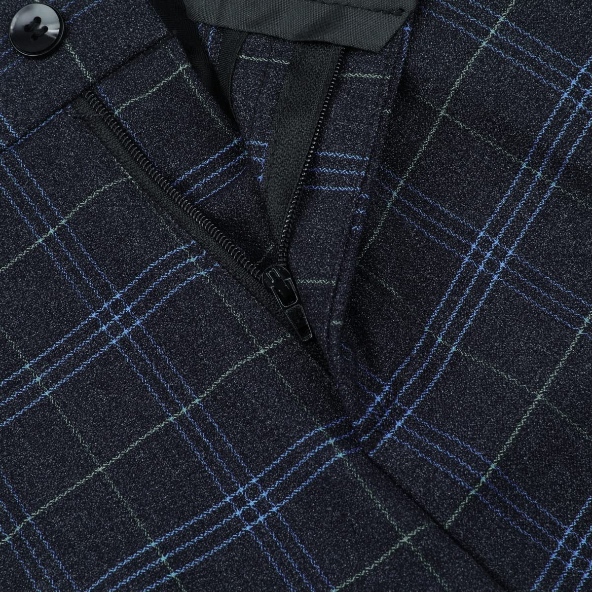 Allthemen Traje de Hombre de Dos Piezas a Cuadros Trajes de Negocios Esmoquin Chaqueta de 2 Botones para Boda