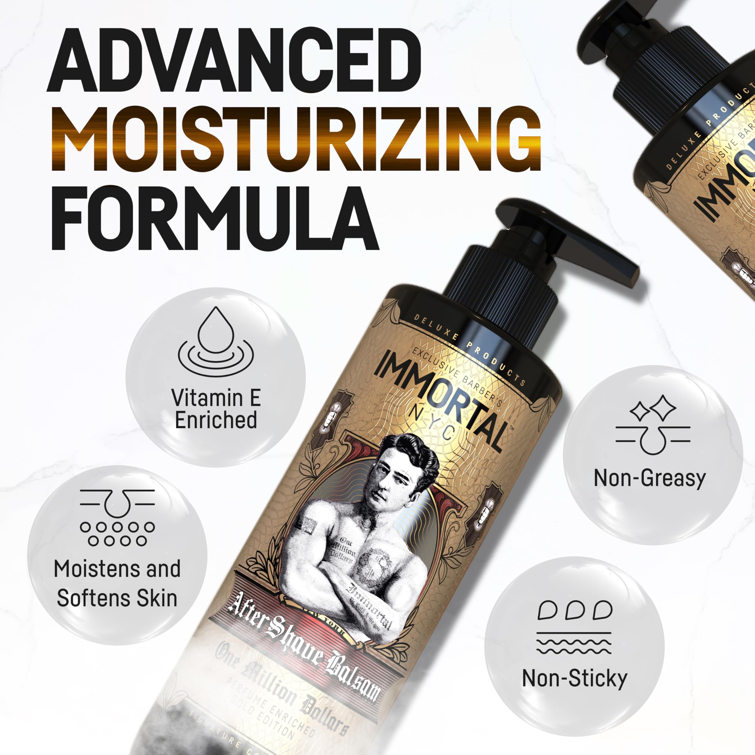Immortal NYC 'The One In A Million Dollars' Aftershave Balsam - Luxurious Men's Grooming Indulgence thumbnail 4
