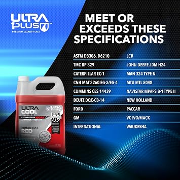 UltraCool NOAT Nitrite and Molybdate Antifreeze Coolant 50/50 Red 55 Gal