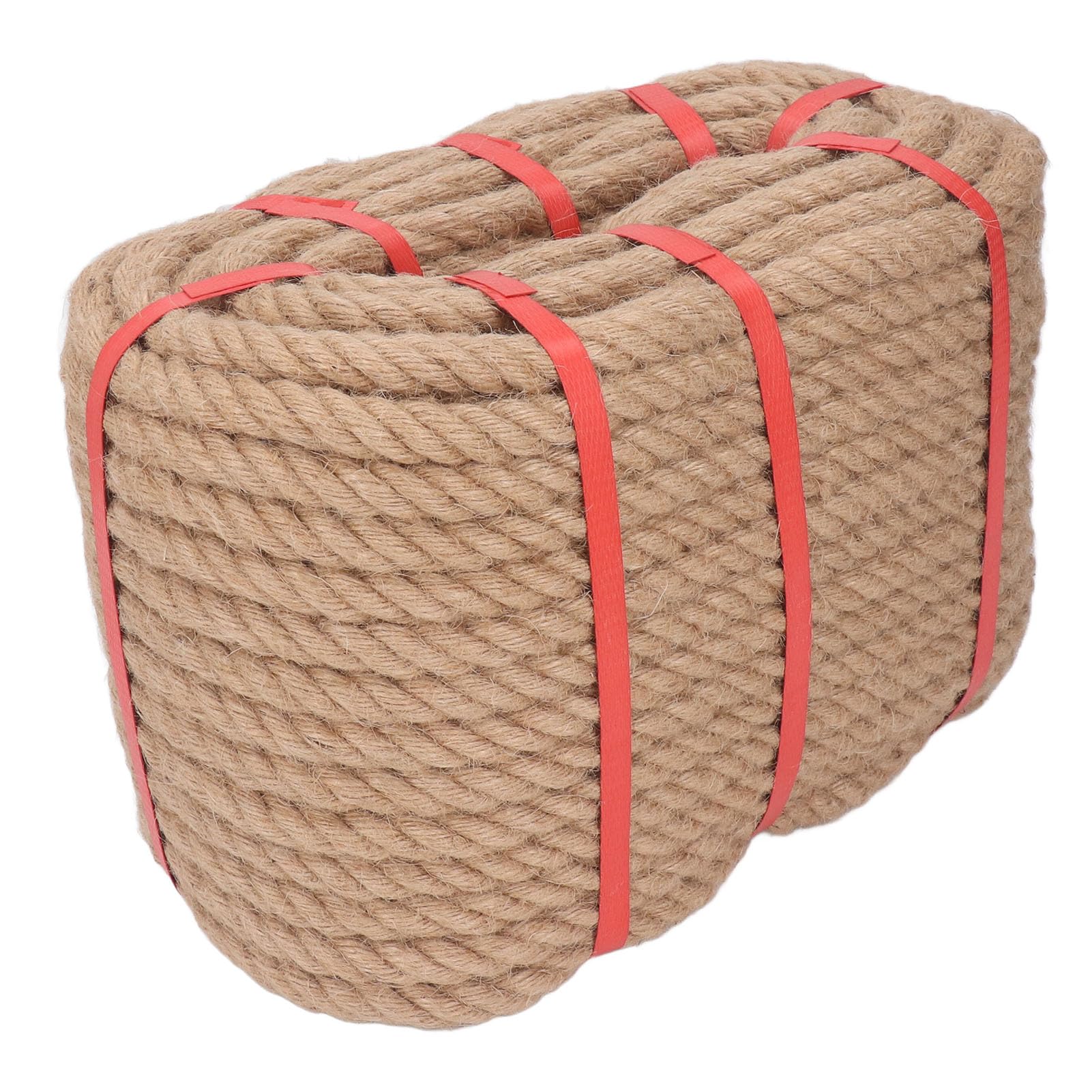 Cuerda de cáñamo Trenzada Mtlavishness, Cuerda de Fibra Natural multifilamento para Seguridad y protección, Ideal para Manualidades, decoración del hogar y proyectos de (16 mm)