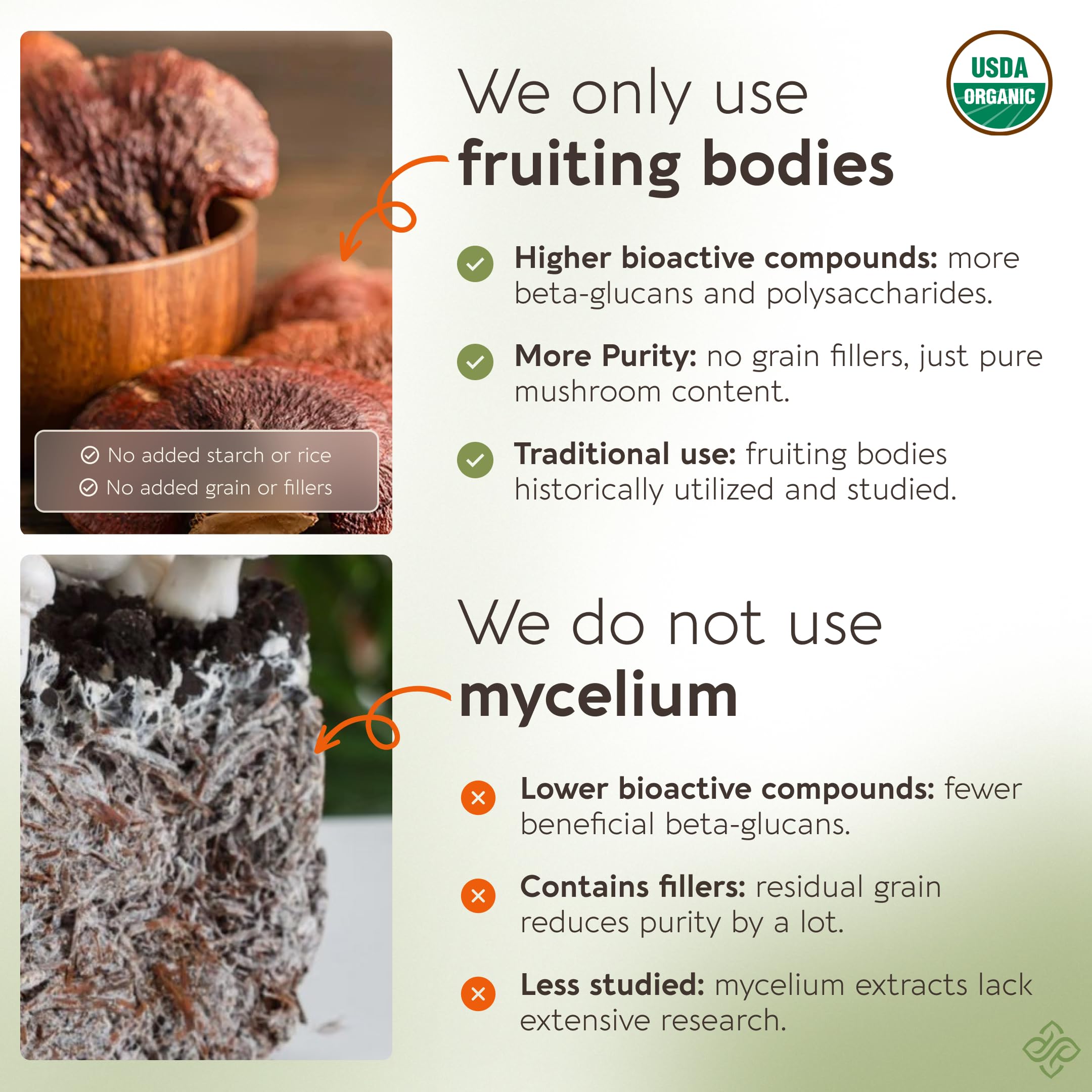 Organic Reishi Mushroom Powder Supplement Extract | Ganoderma Lingzhi — Amazon image 5