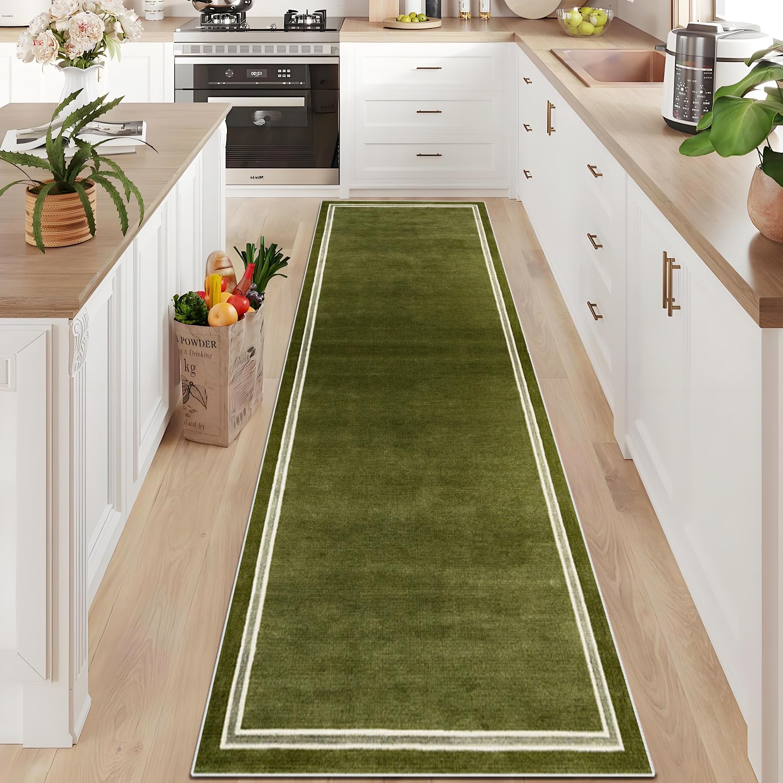 Alfombra cocina lavable para pasillos y comedores tapete largo 90x180 cm