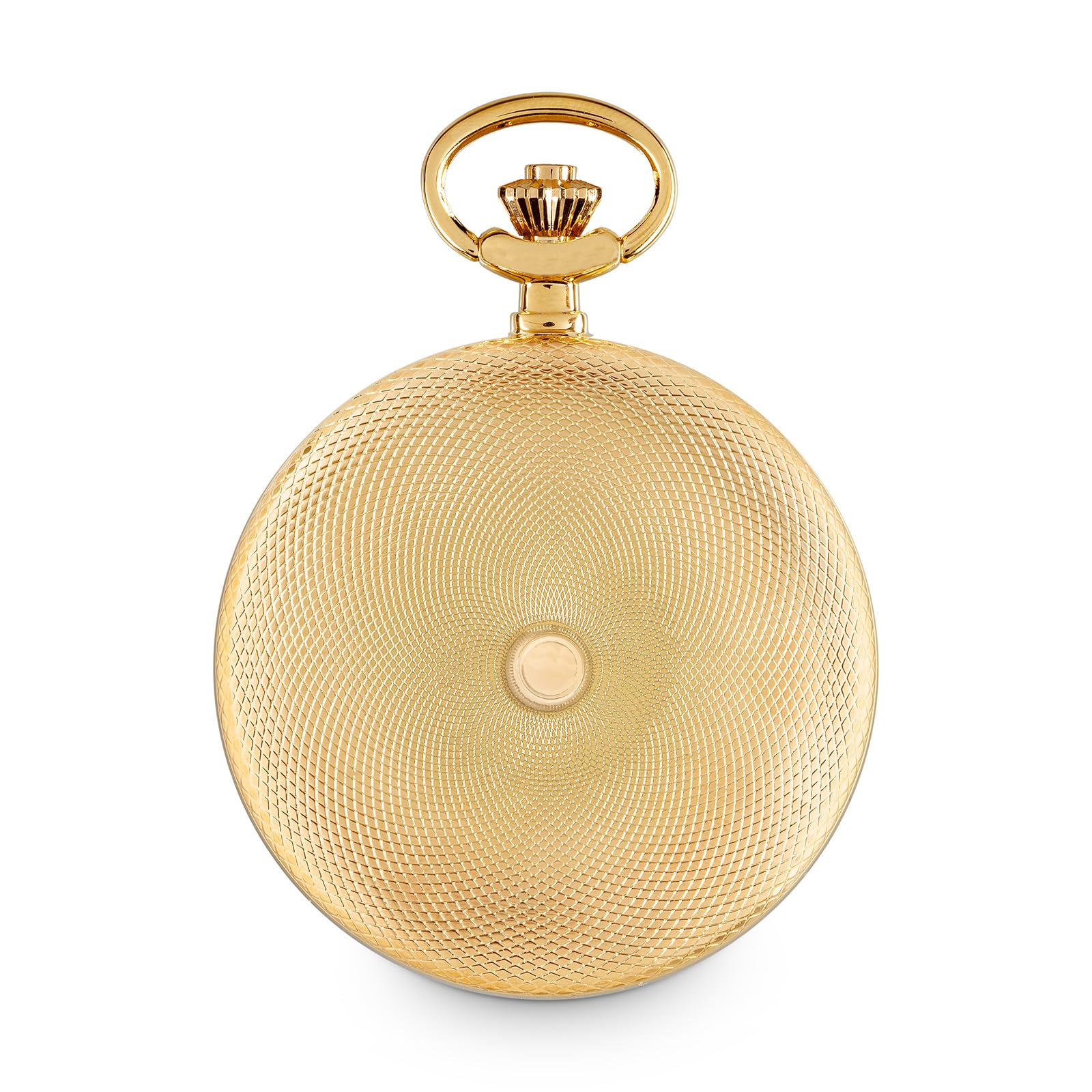 Hermann Jäckle Herren Taschenuhr Tübingen Vergoldet Quarz 50 mm | Vergoldetes Gehäuse, Quarzwerk, Datumsanzeige, inklusive Kette und Reiseetui