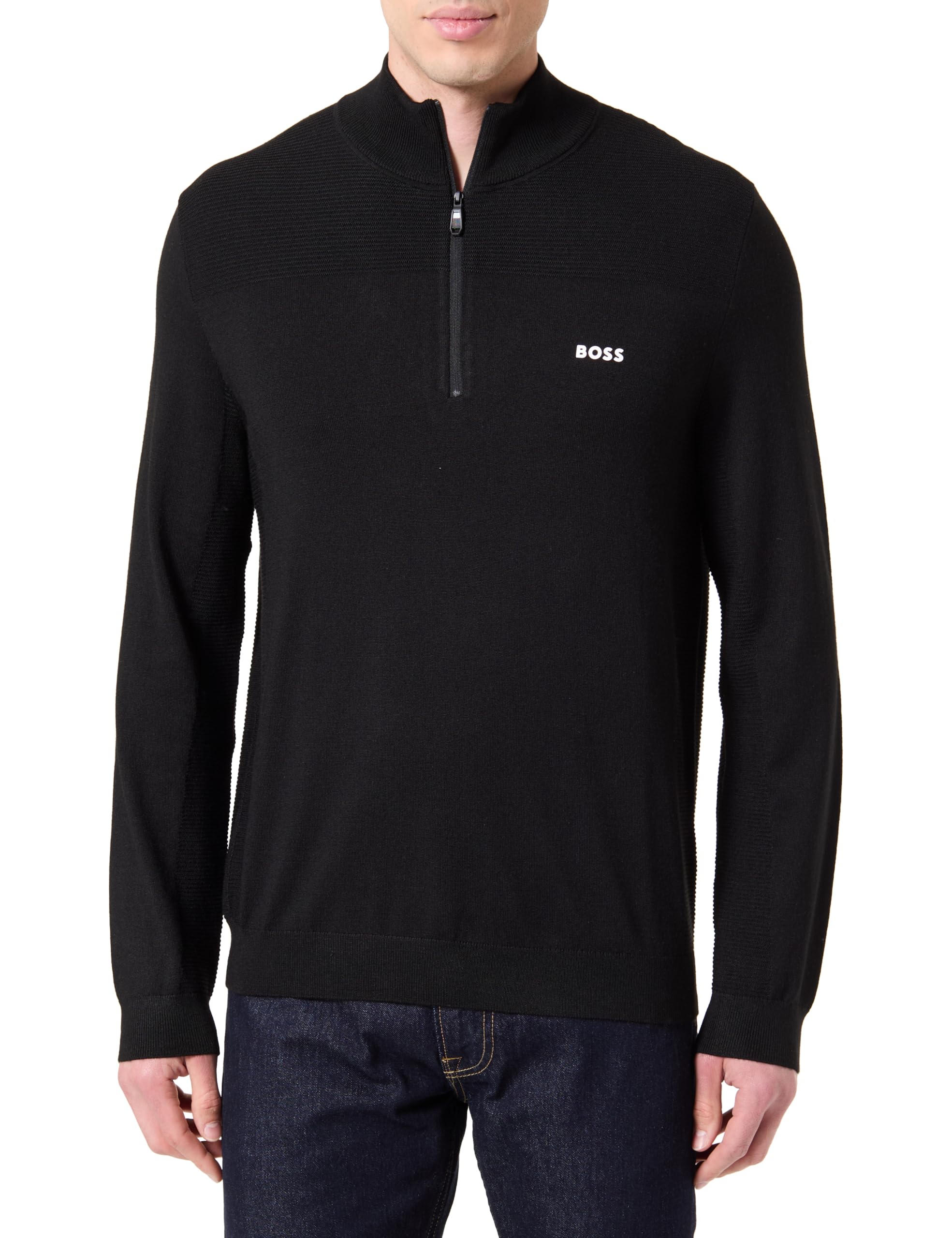 BOSS Herren Kn_Momentum-x Qz Knitted_Sweater