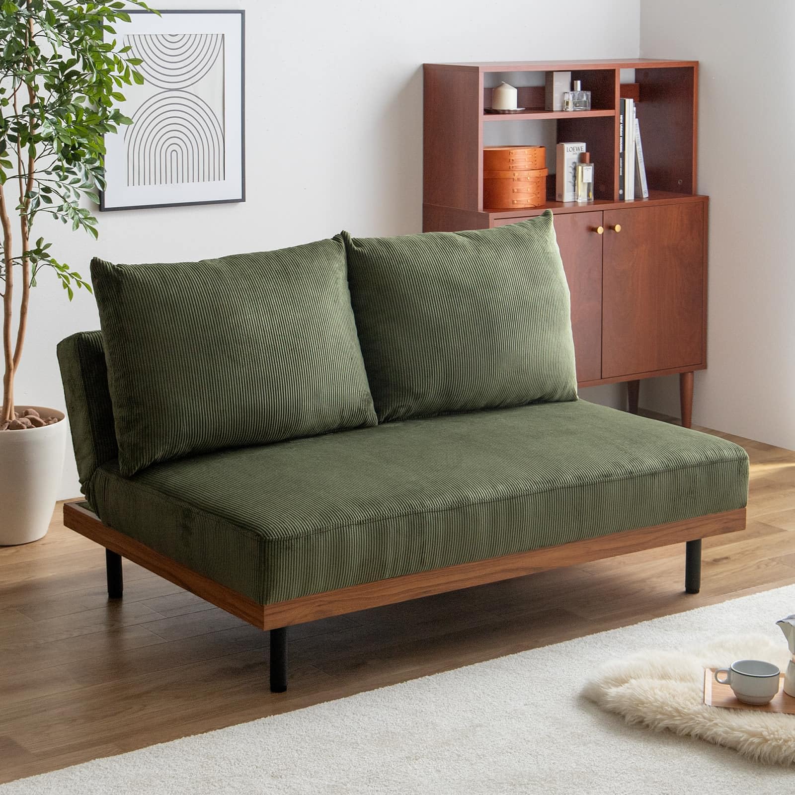 Amazon｜家具350 ソファー 2人掛け 幅120 リクライニング 3段階
