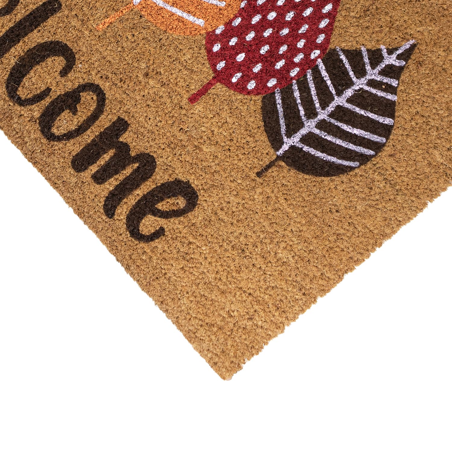JVL Paillasson en Fibre de Coco avec Envers en PVC 45 x 75 cm
