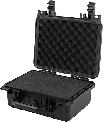 ECD Germany Valigetta da Viaggio Trasporto Custodia Portatile Protettiva 27 x 28 x 12,5 cm per Macchine Fotografiche Obiettivi Accessori Borsa Rigida Multiuso Resistente Universale Impermeabile Nera