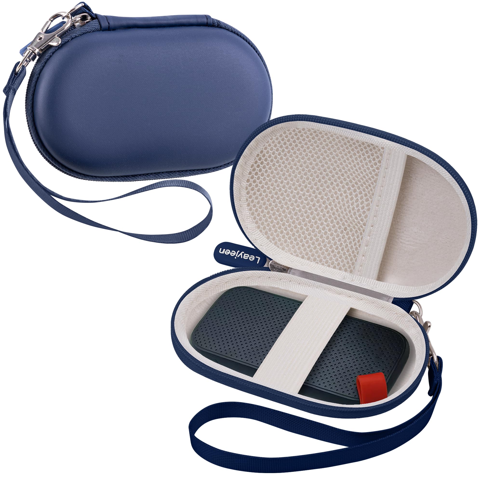 Leayjeen Hard Drive Case for Sandisk E30 E31 Portable SSD, NOT for E60-Blue