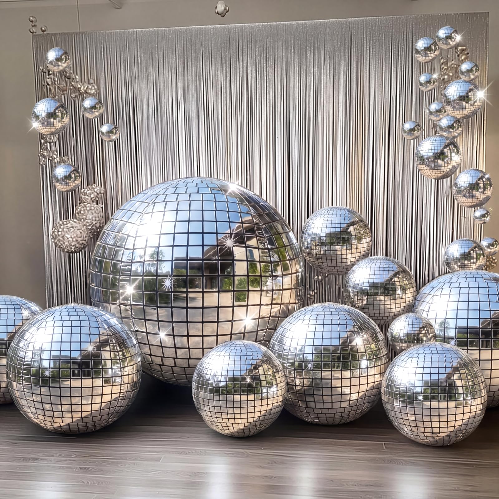 Photo 1 of Teyva Daily Giant Metallic Disco Balloons (24 Pcs)