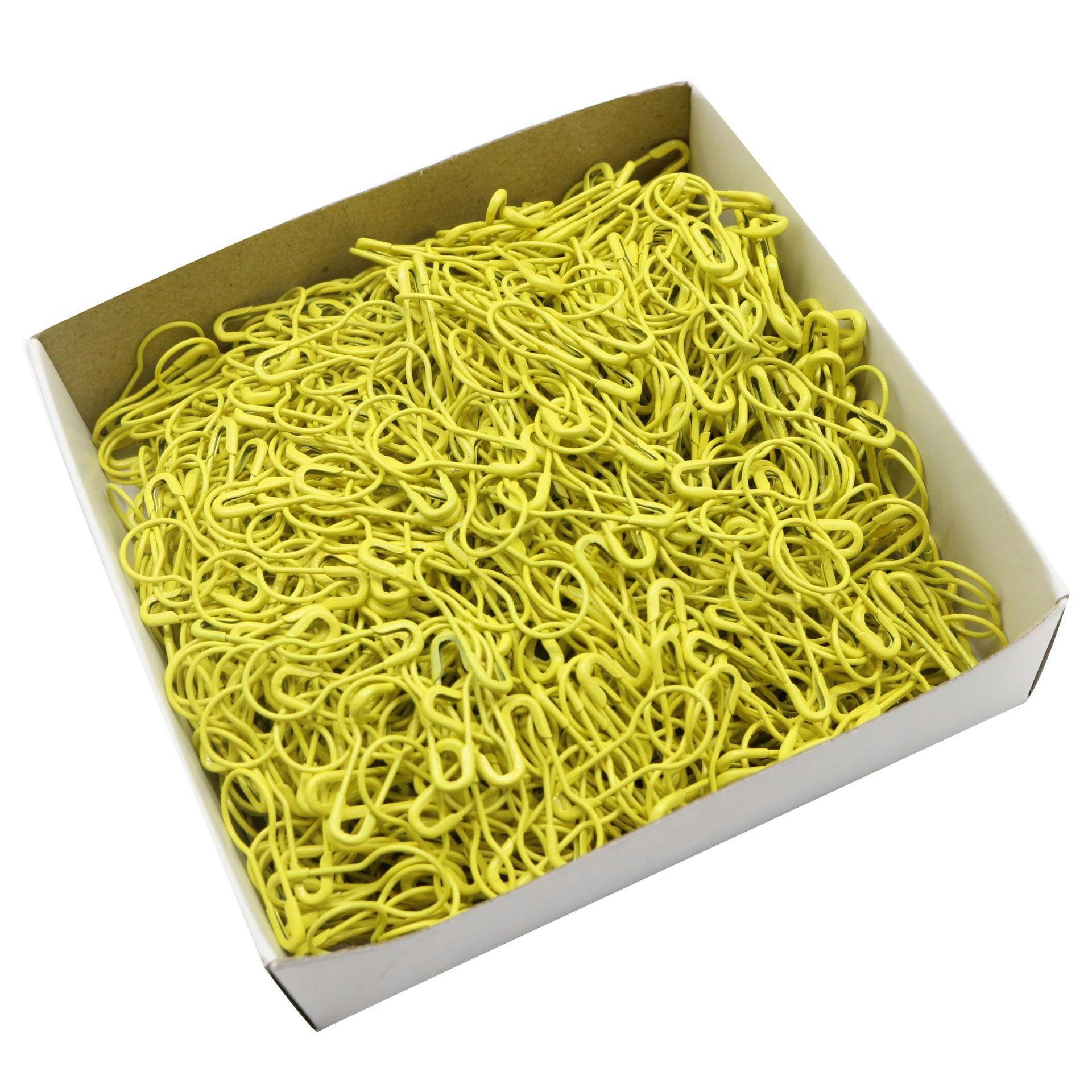 1000 alfileres de Seguridad Calabaza Azul Marino(Light Yellow)