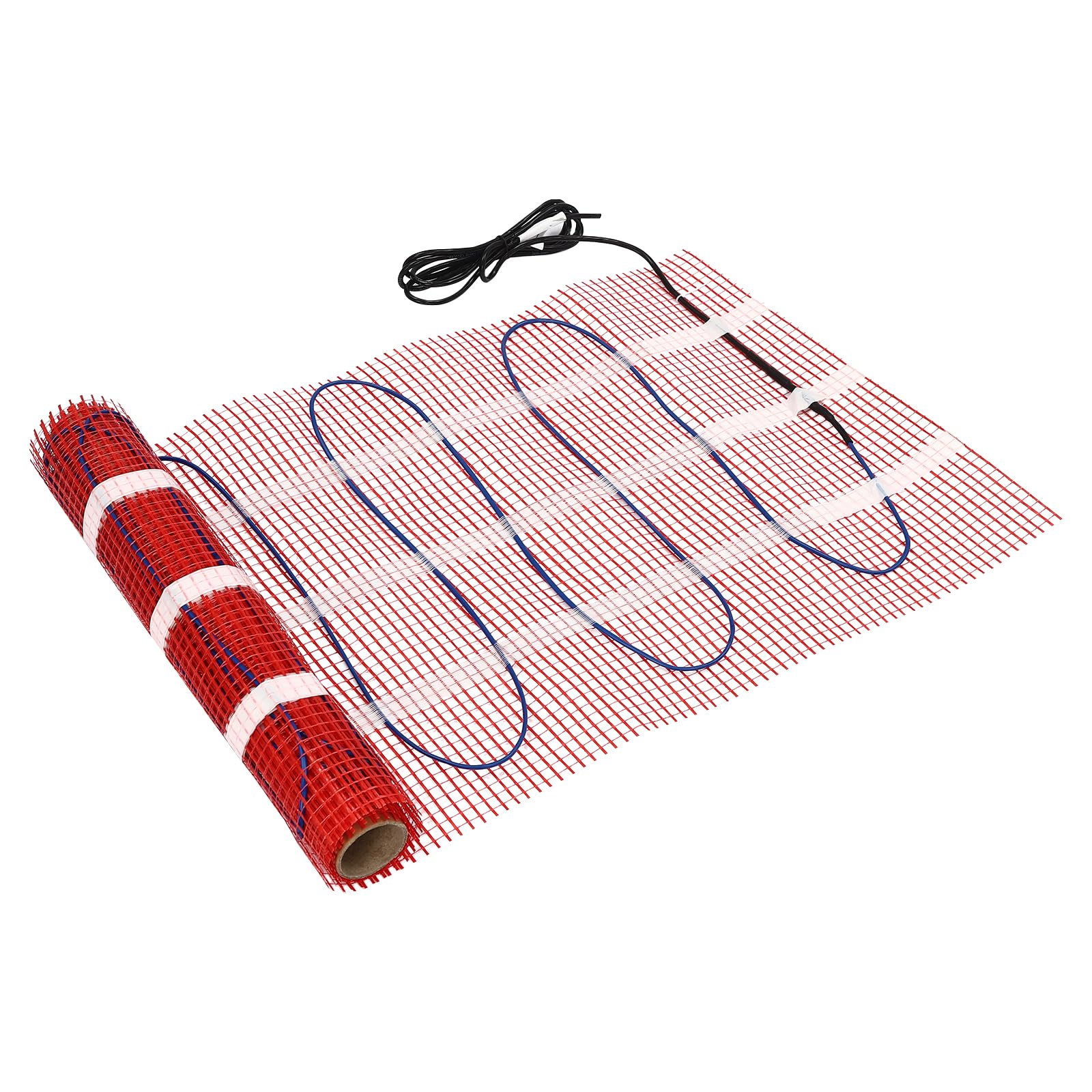 Riscaldamento a pavimento, 3 m²/30 ft², tappetino riscaldante rettangolare, sistema di riscaldamento a pavimento, kit di tappetini per riscaldamento con regolazione precisa della temperatura, 450 W