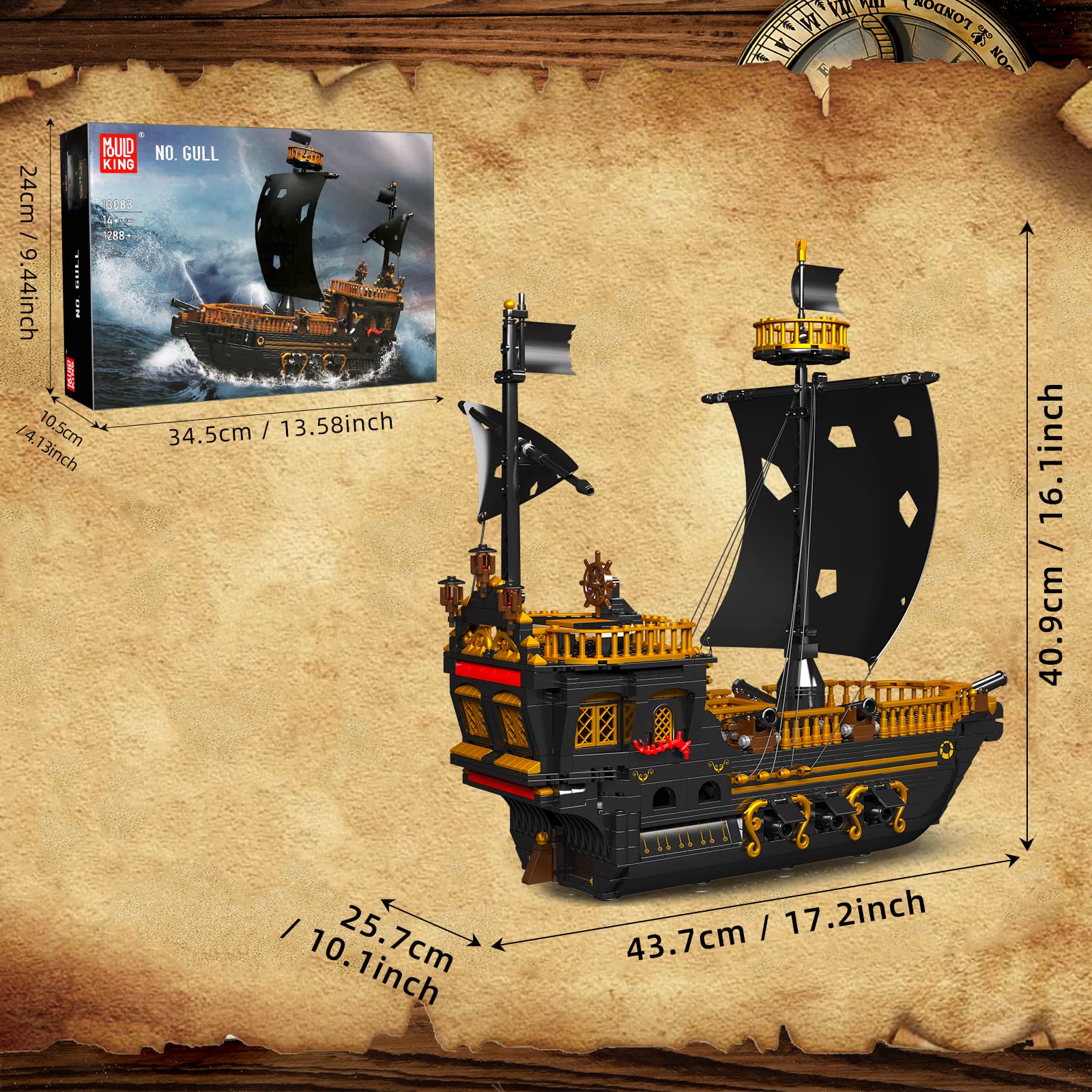 Amazon.co.jp: PATAJP4U 海賊船組み立ておもちゃセット 子供用 14歳