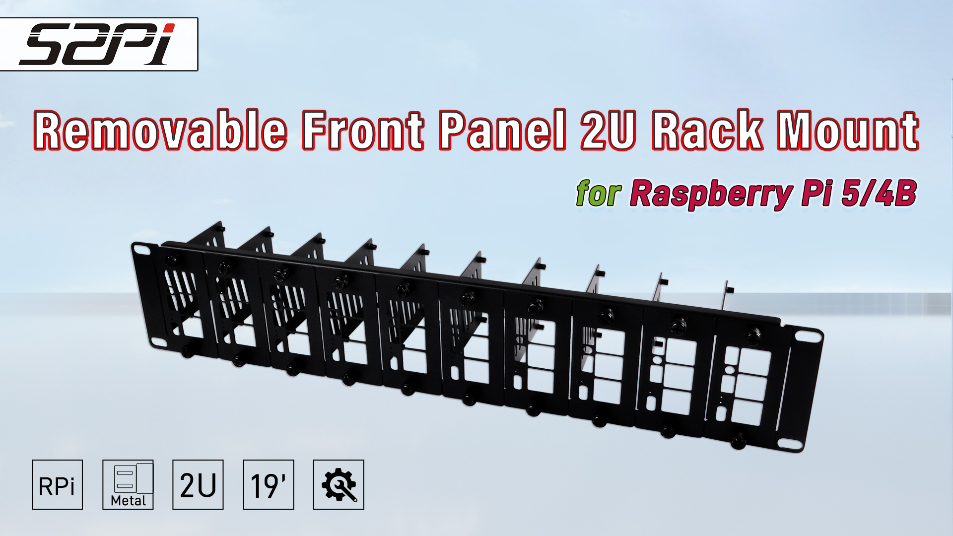 Amazon.co.jp: GeeekPi 19インチ 2U ラックマウント Raspberry Pi 5/4B