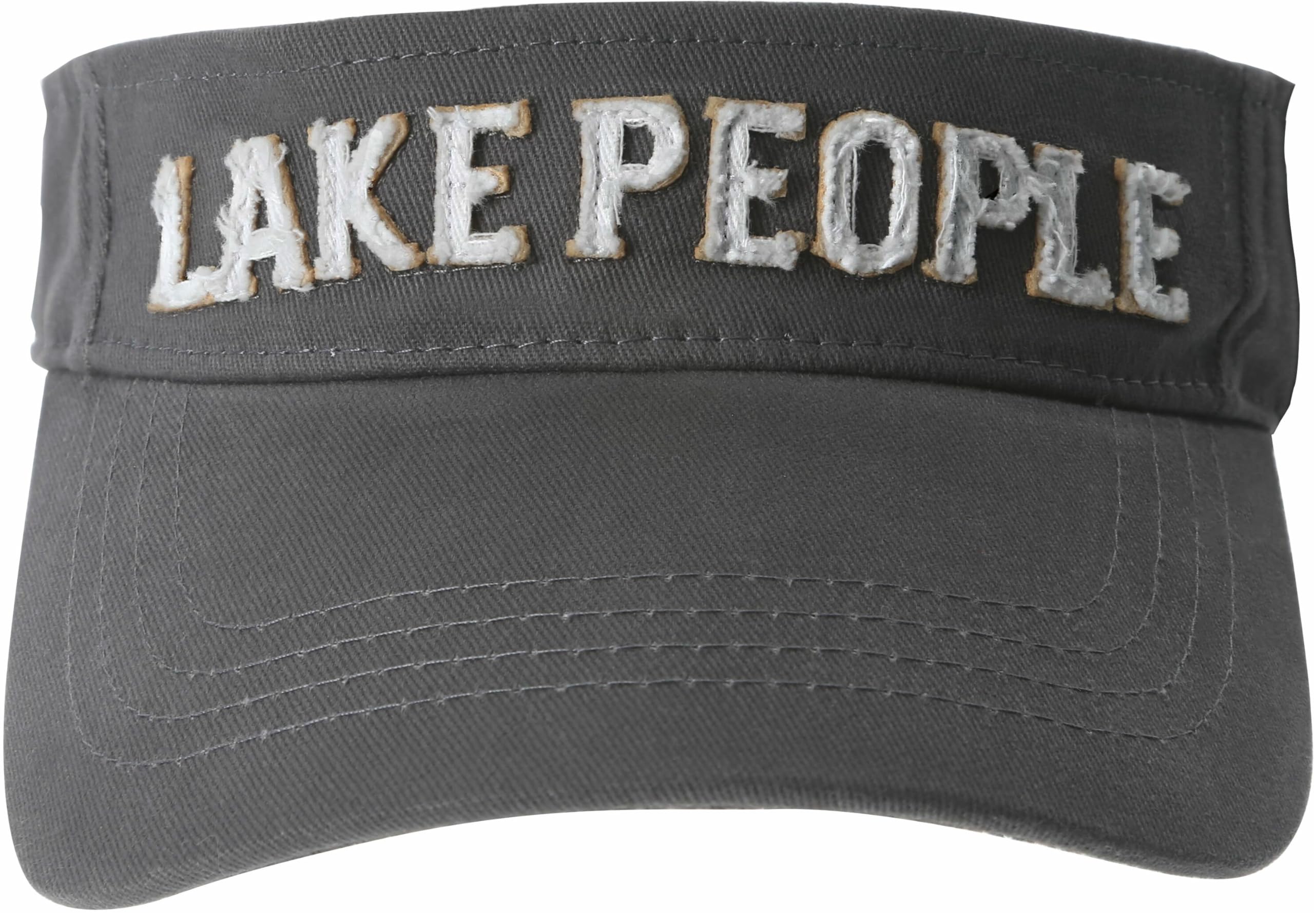 Pavilion Gift Company Lake People-Dark Gray Adjustable Visor Hat, One Size