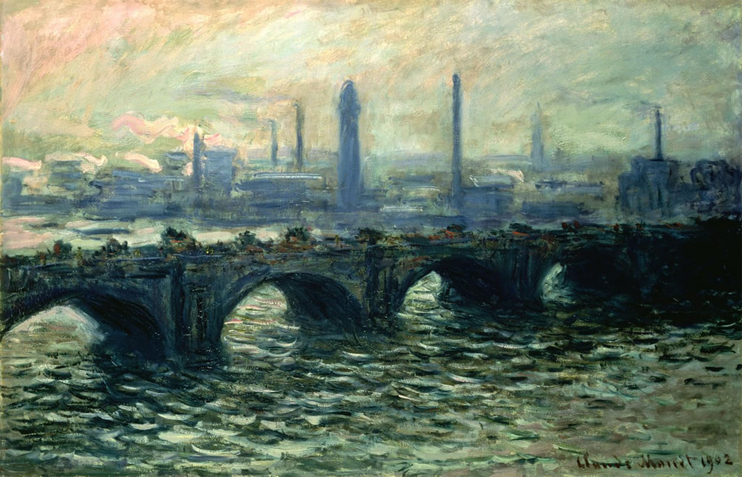 ARTXLXXBN Famous Prints Artwork Pictures Poster Painting Art Unbekanntes Bild by Claude Monet Artwork Landscape Pictures for Home Decor 60x90cm