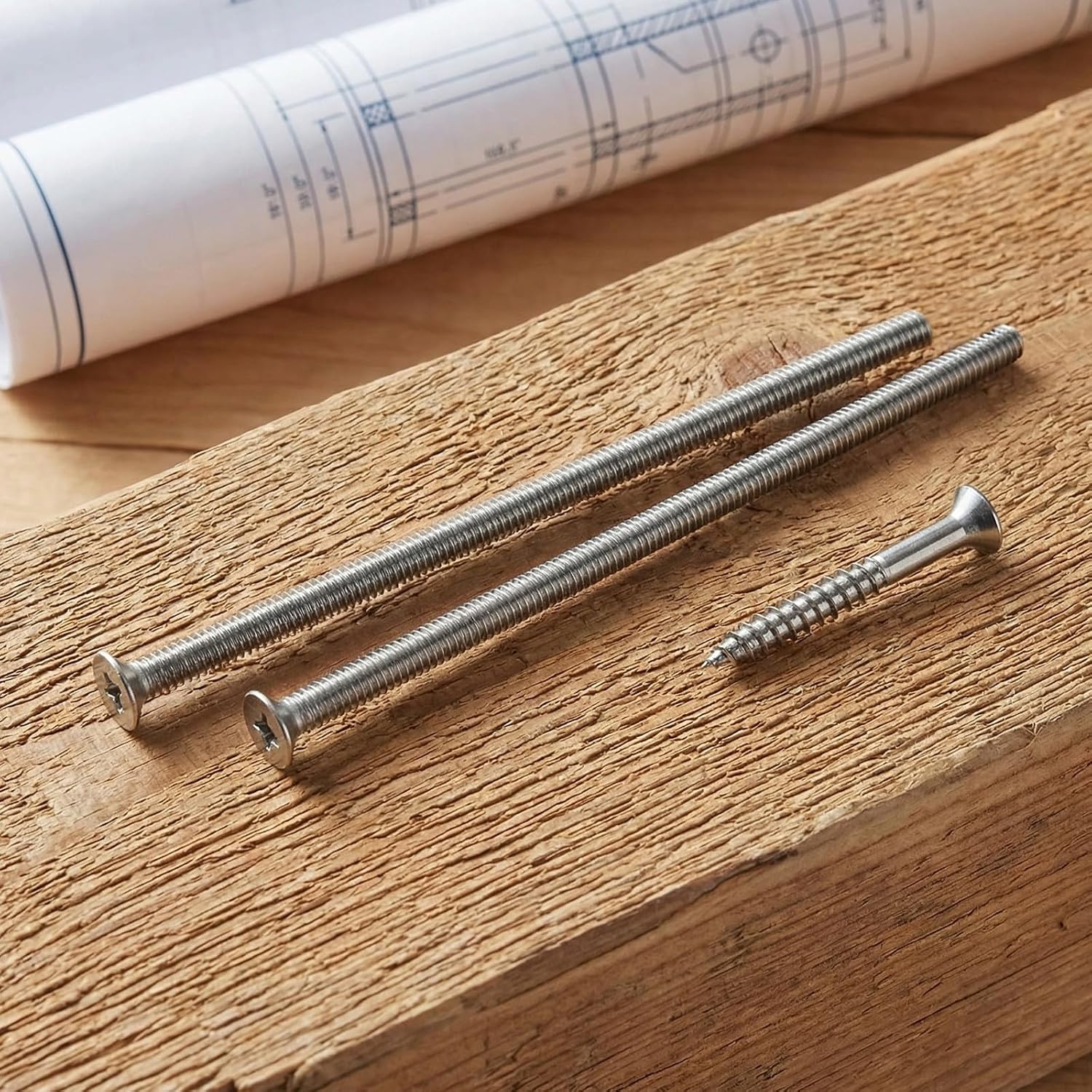 20pcs Extra Long Outlet Screws, Stainless Steel M4 X 110mm Recessed Countersunk Screws for Electrical Junction Boxes, Faceplate, Panel & Wall Plate Extension