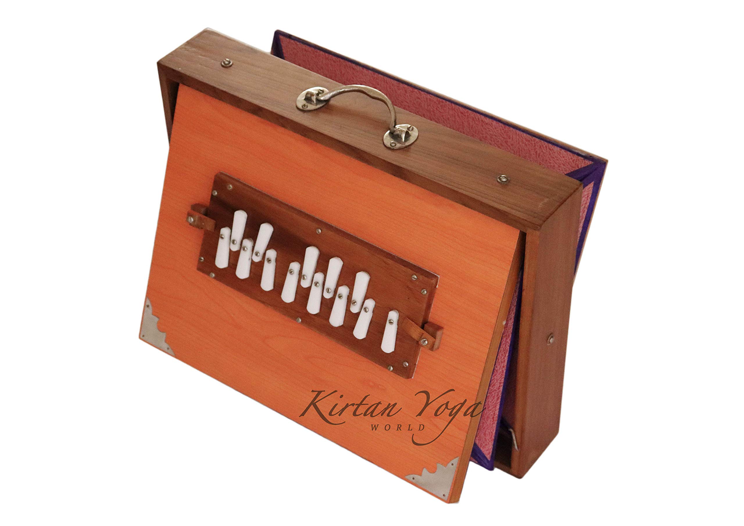 Shruti Box Raga Standard, modello professionale, legno Kail, scala da DO a DO (DO3 a DO4), 39 x 30 x 8.5 cm, peso 3.5 Kg, accordatura 440Hz (432Hz su richiesta)