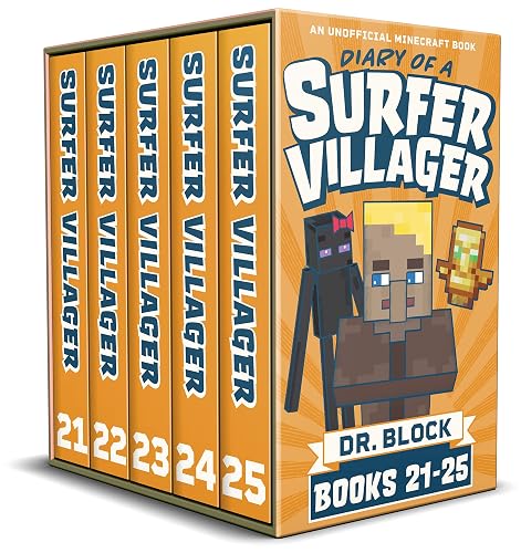 Diary of a Surfer Villager, Books 21-25: (a collection of unofficial Minecraft books) (Complete Diary of Jimmy the Villager Book 5)