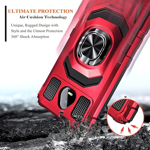 Miniatura 4 de WDHD Funda para Schok Volt SV55 con protector de pantalla de vidrio templado (cobertura máxima), protección de cuerpo completo grado militar, funda