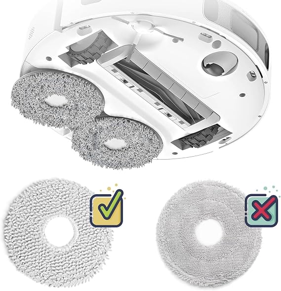 Ozemtek Dreame X10+Plus L10 L10 Pro L10s Pro X20 Pro S10 S10 pro Mop Paspas 4 Adet