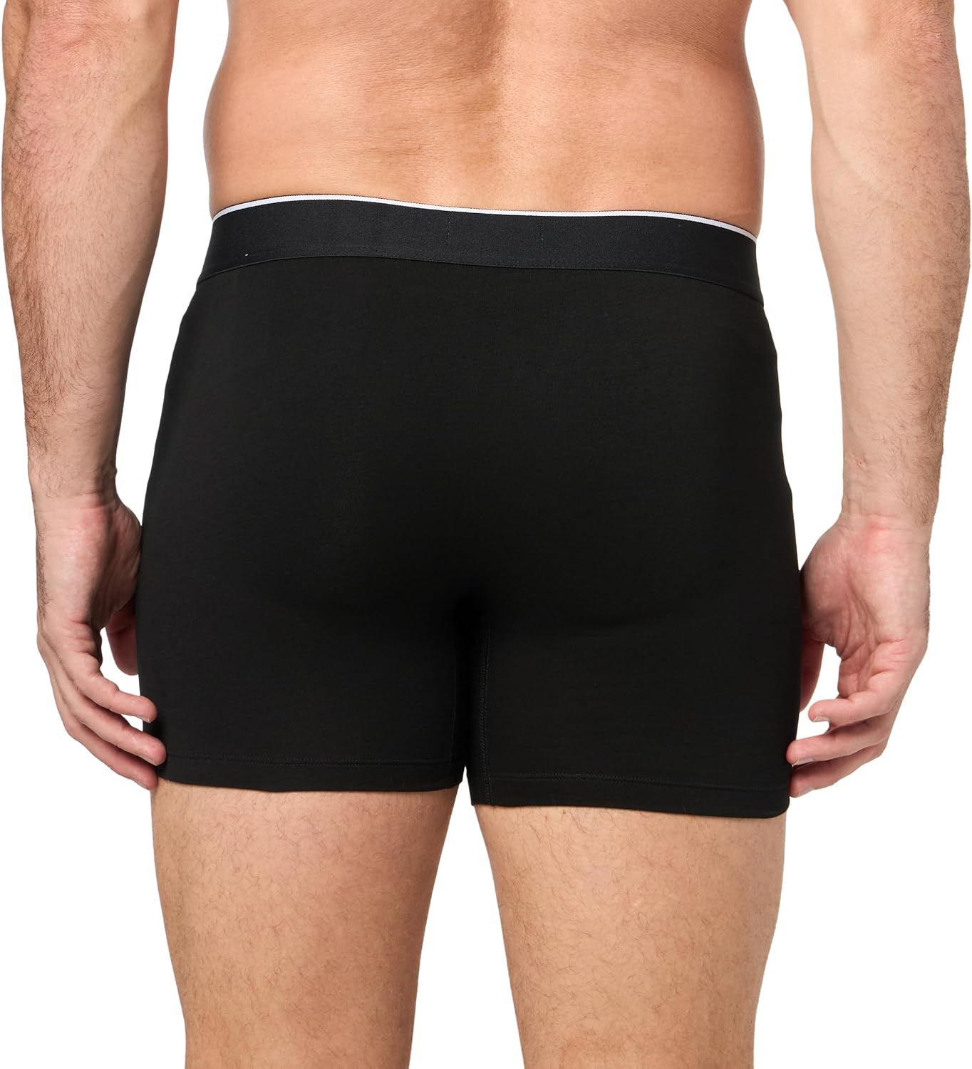 Lacoste Men's Cotton Stretch Mini Croc Print Boxer Briefs, 5-pack (Amazon Exclusives), Black/Pitch Chine/Silver, Large