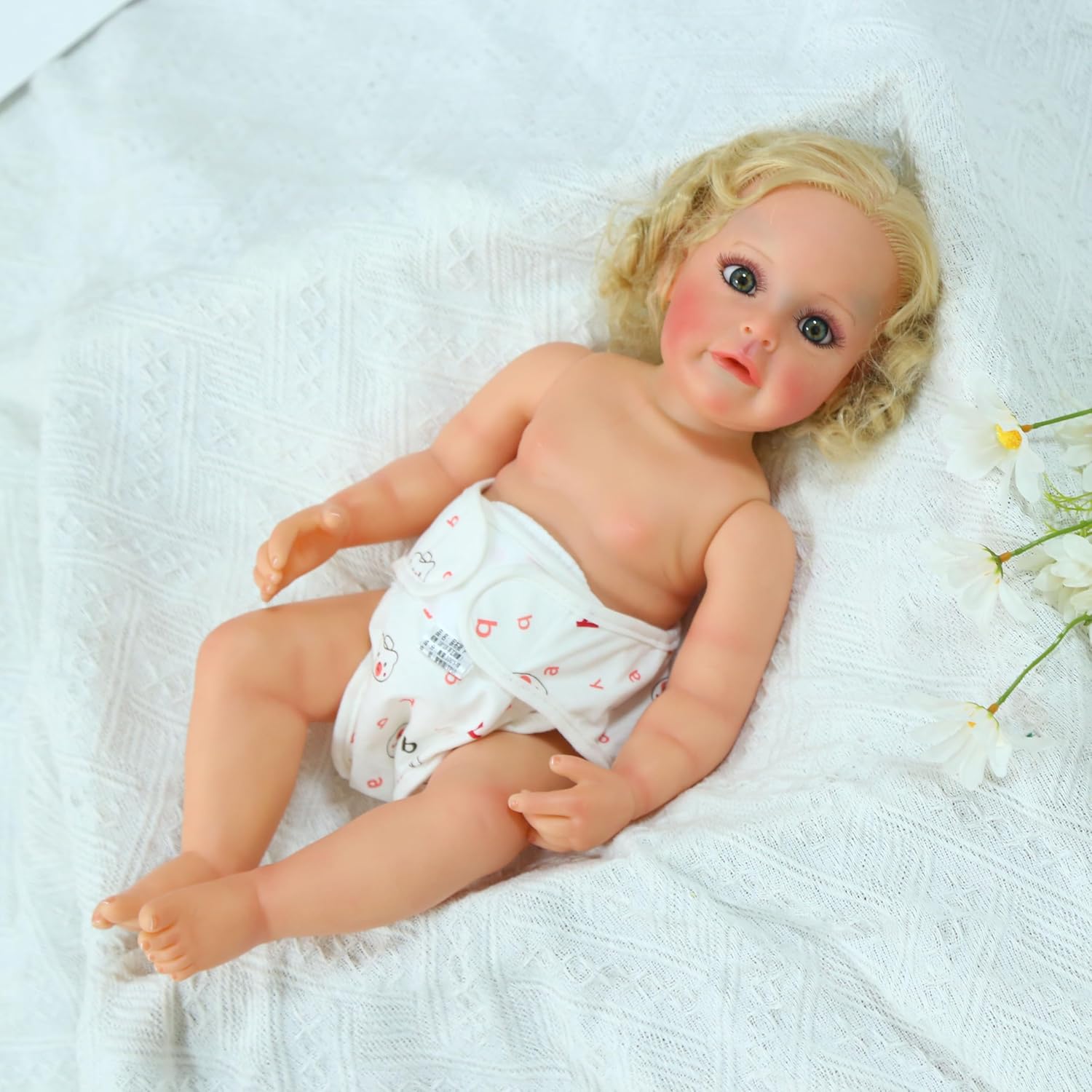 Reborn Baby Dolls Diapers for 17-22 inch Newborn Doll- 4-Piece Pack