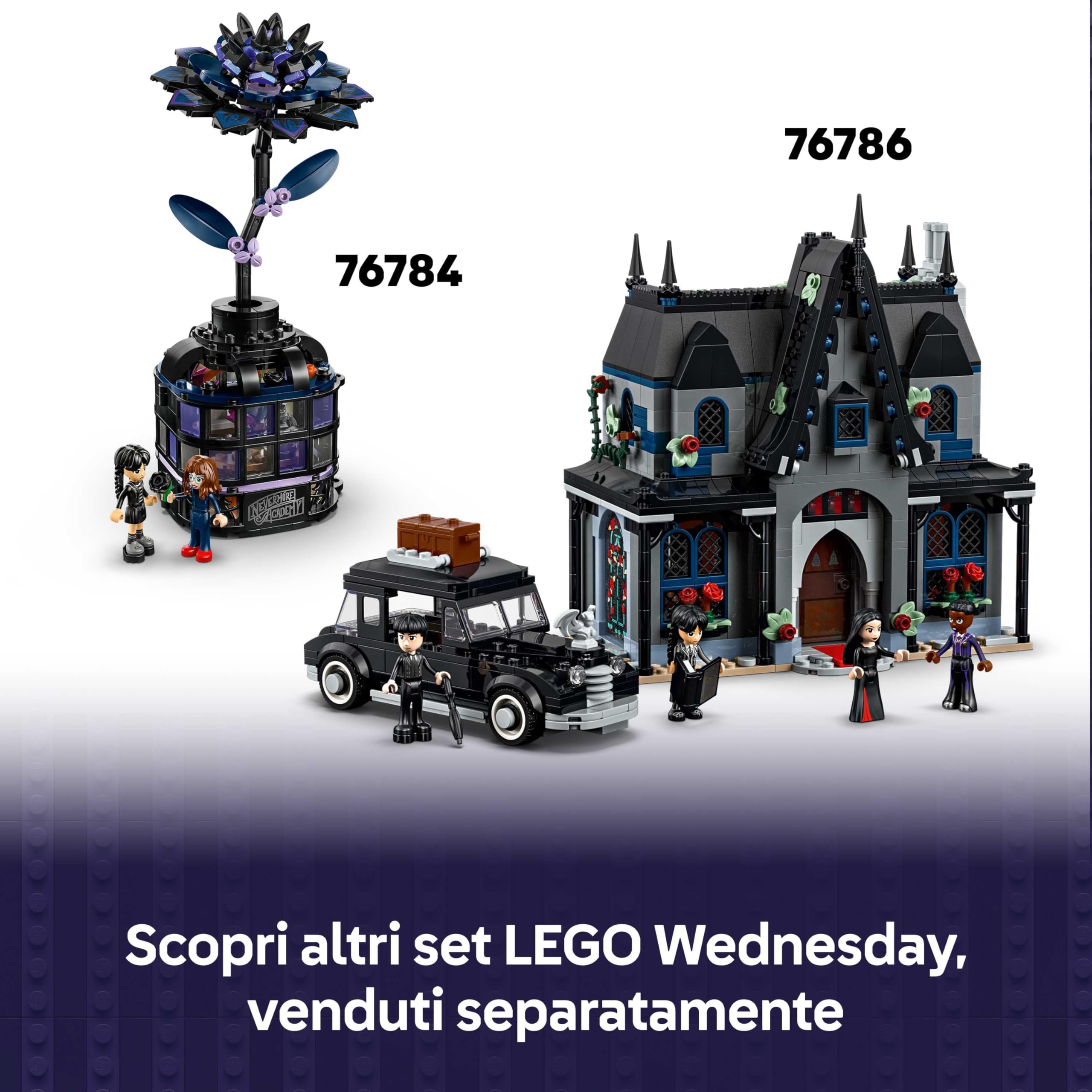 LEGO Wednesday Appartamento di Mano - Giocattolo da Esposizione con Mini Bambolina di Enid, Figura di Mano e Accessori - Regalo per Bambine e Bambini Fan della Serie TV da 10 Anni in su - 76785